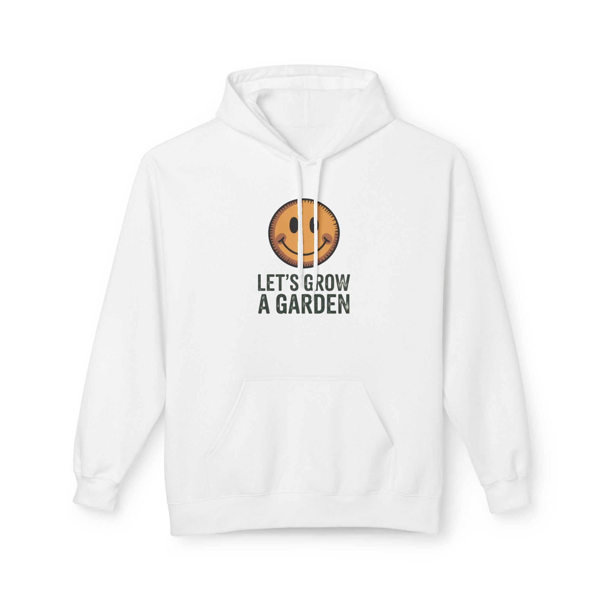 Let's Grow a Garden Hoodie — Smiling Sun Plant Lover Sweatshirt