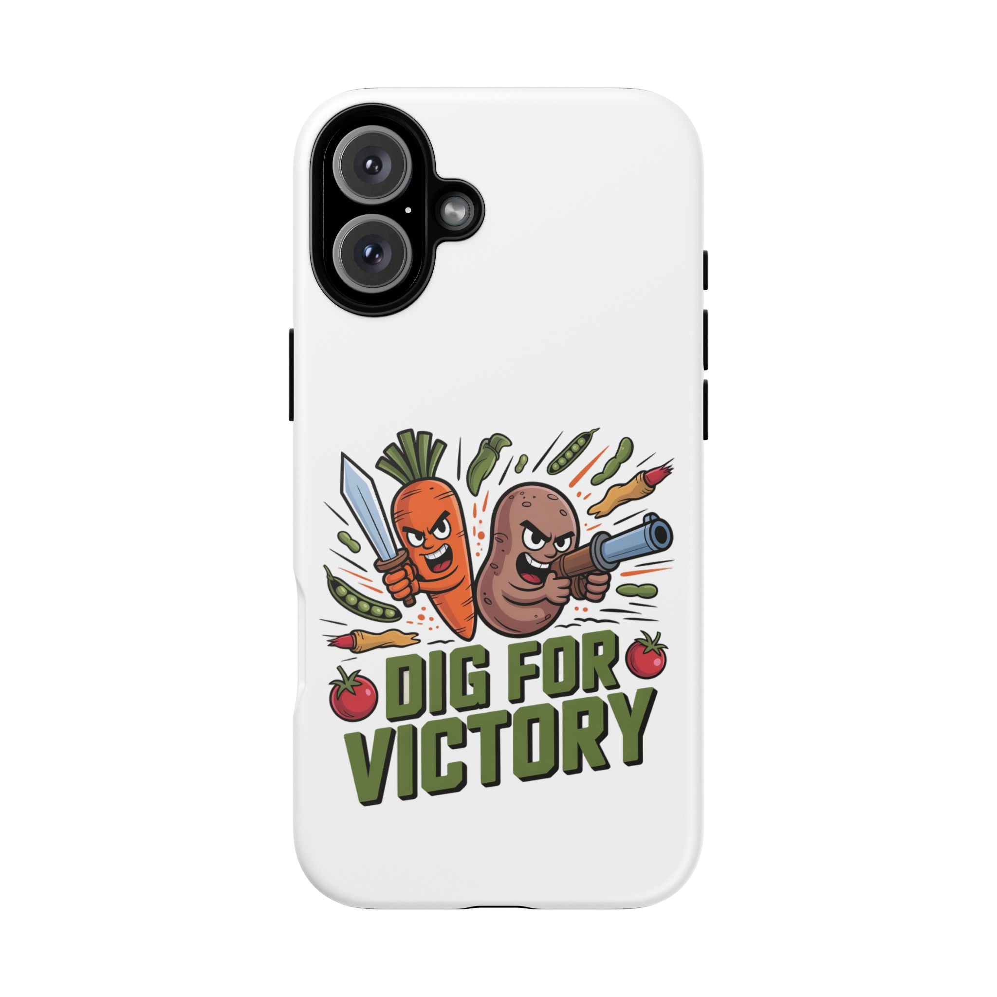 Phone Case — 'Dig For Victory' Veggie Combat Garden Design
