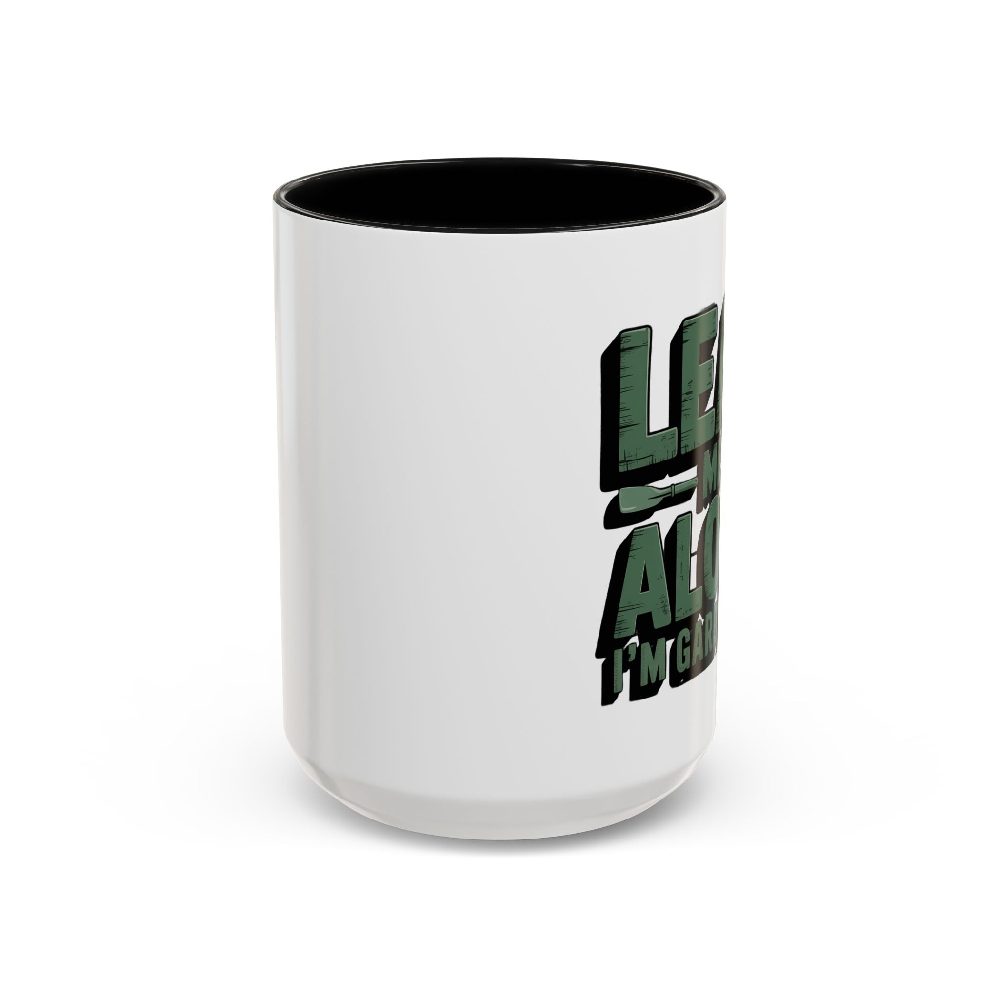 Gardening Mug — "Leaf Me Alone, I’m Gardening" Accent Coffee Cup