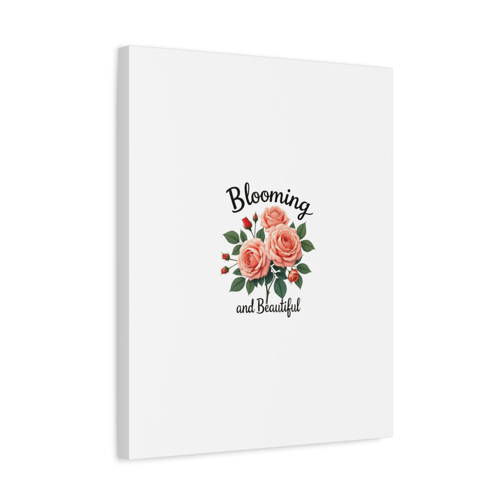 Blooming and Beautiful Rose Bouquet Canvas Wall Art