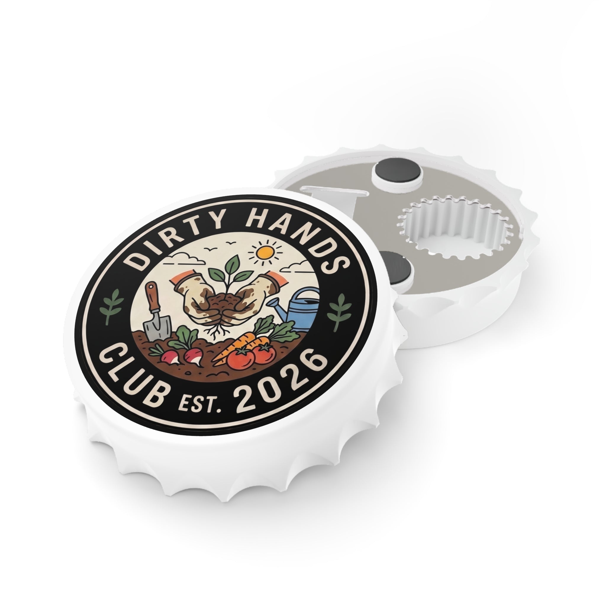 Bottle Opener — "Dirty Hands Club Est. 2026" Gardening Bottle Opener