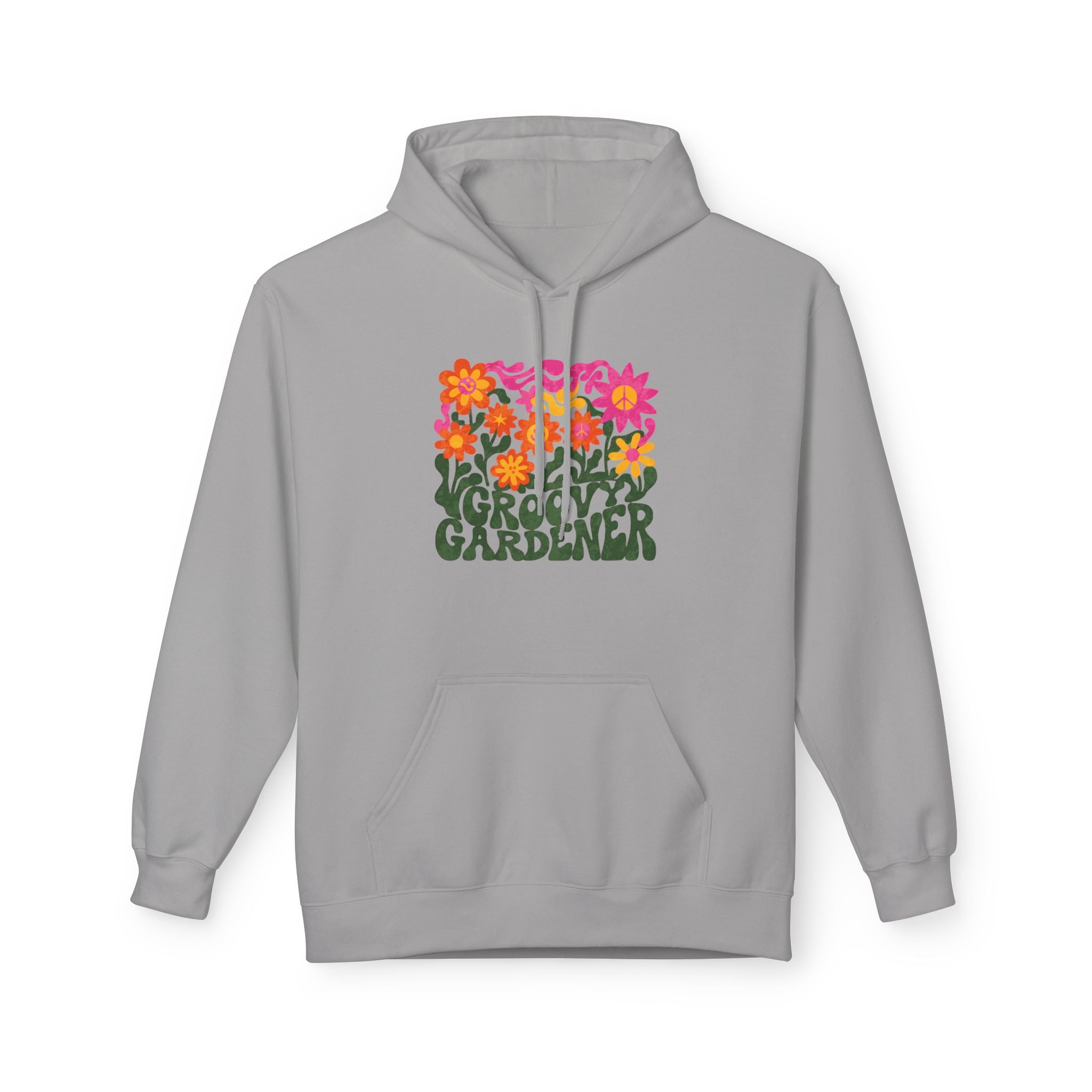 Gardener Hoodie – Retro Floral “Groovy Gardener” Pullover