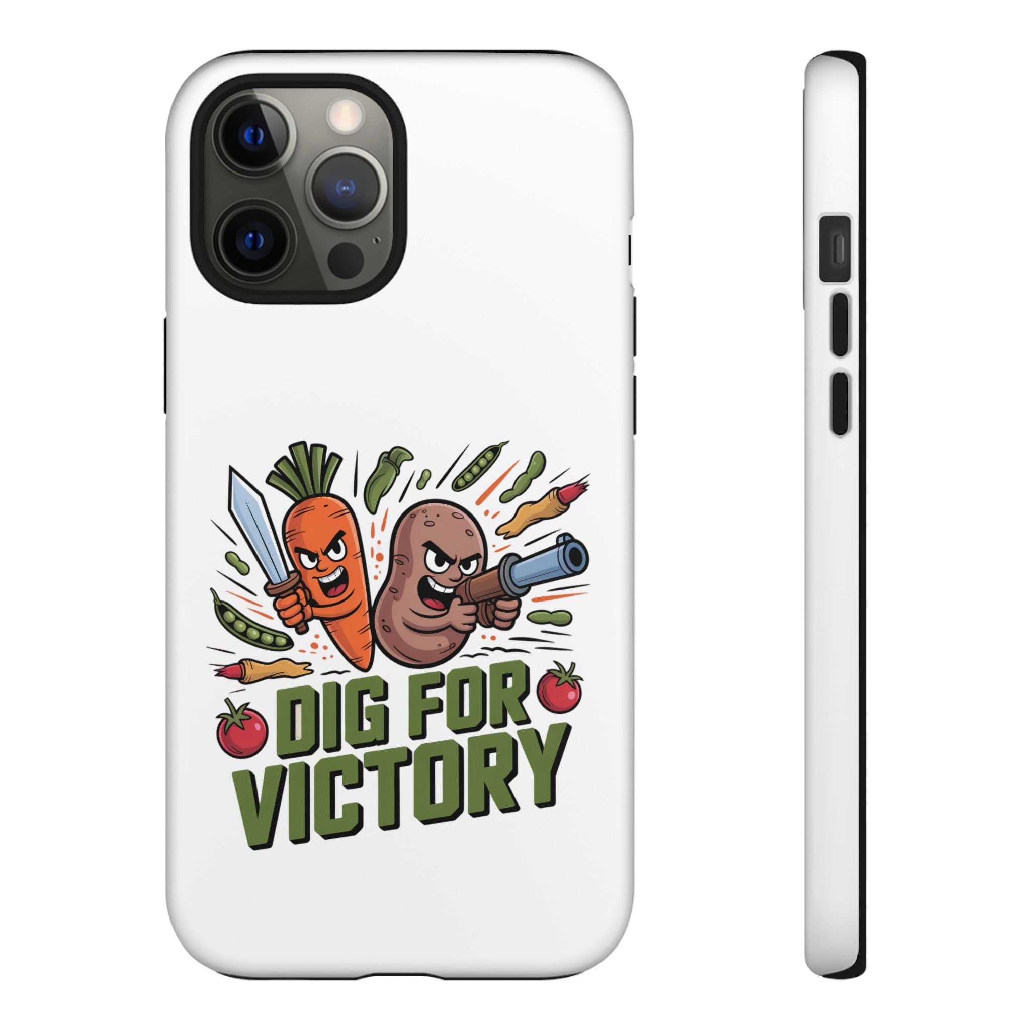 Phone Case — 'Dig For Victory' Veggie Combat Garden Design