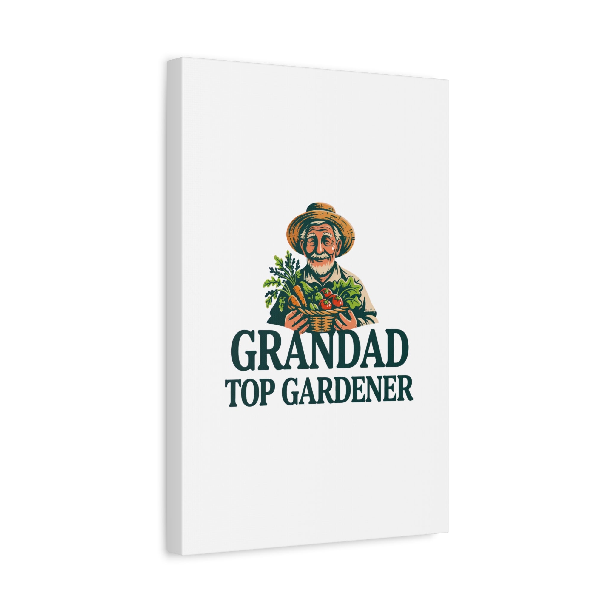 Grandad Top Gardener Canvas – Stretched Matte Wall Art