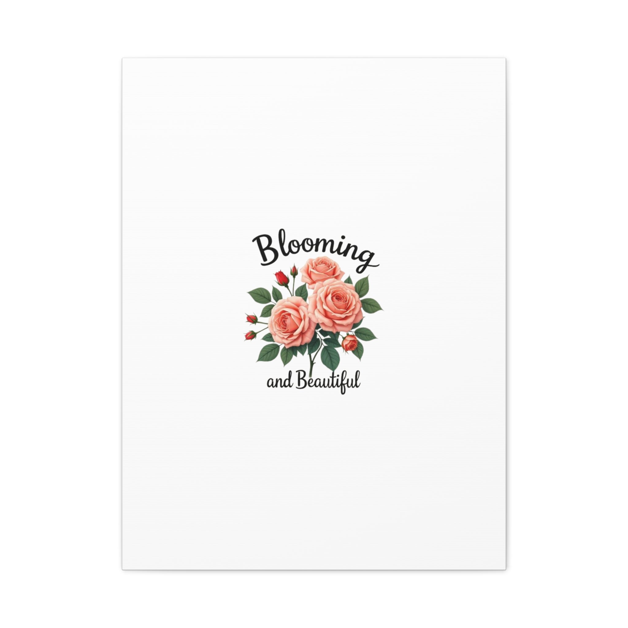 Blooming and Beautiful Rose Bouquet Canvas Wall Art