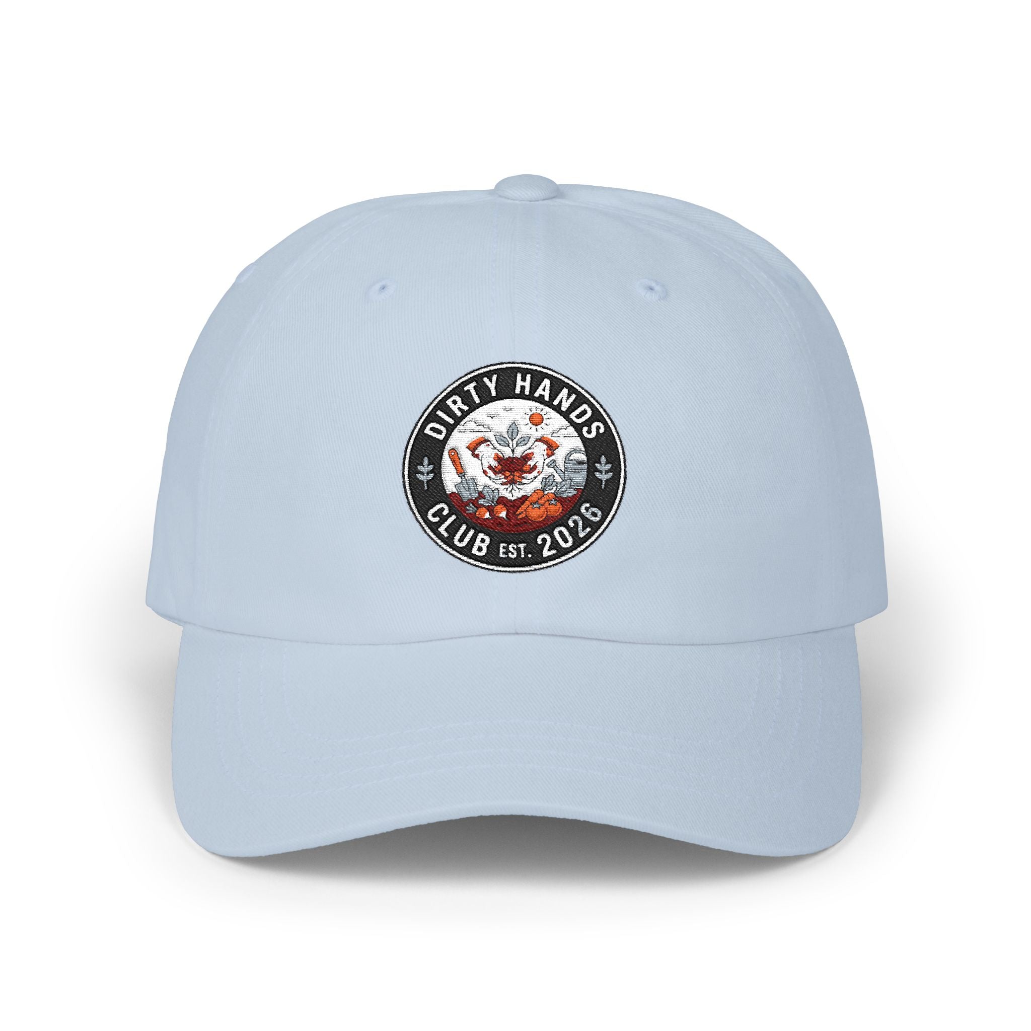 Dirty Hands Club Dad Cap — Vintage Logo Embroidered Hat