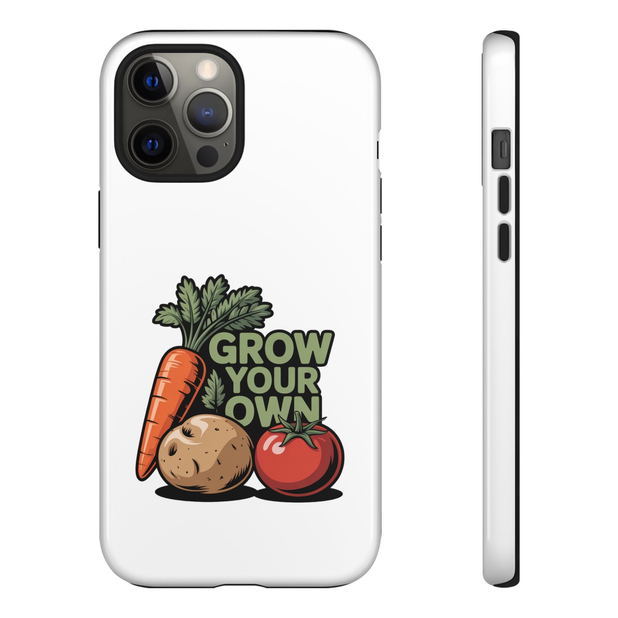 Grow Your Own Vegetables Phone Case — Gardening Carrot Potato Tomato Design