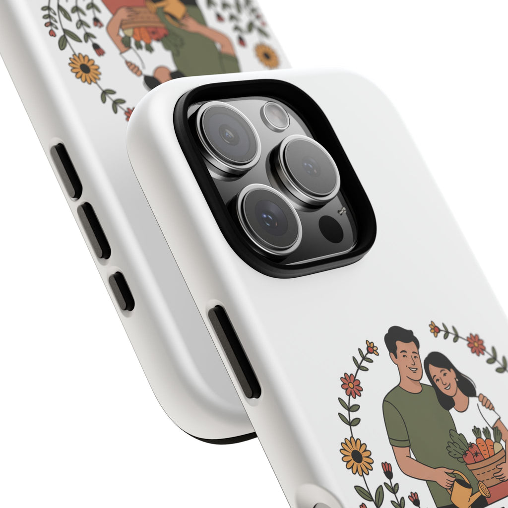 Gardening Love Phone Case — Floral Couple Protective Phone Cover
