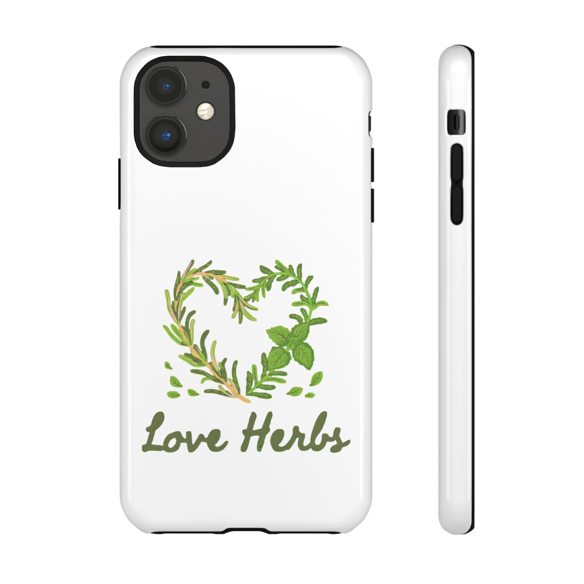Herb Heart Phone Case - "Love Herbs" Botanical iPhone Cover