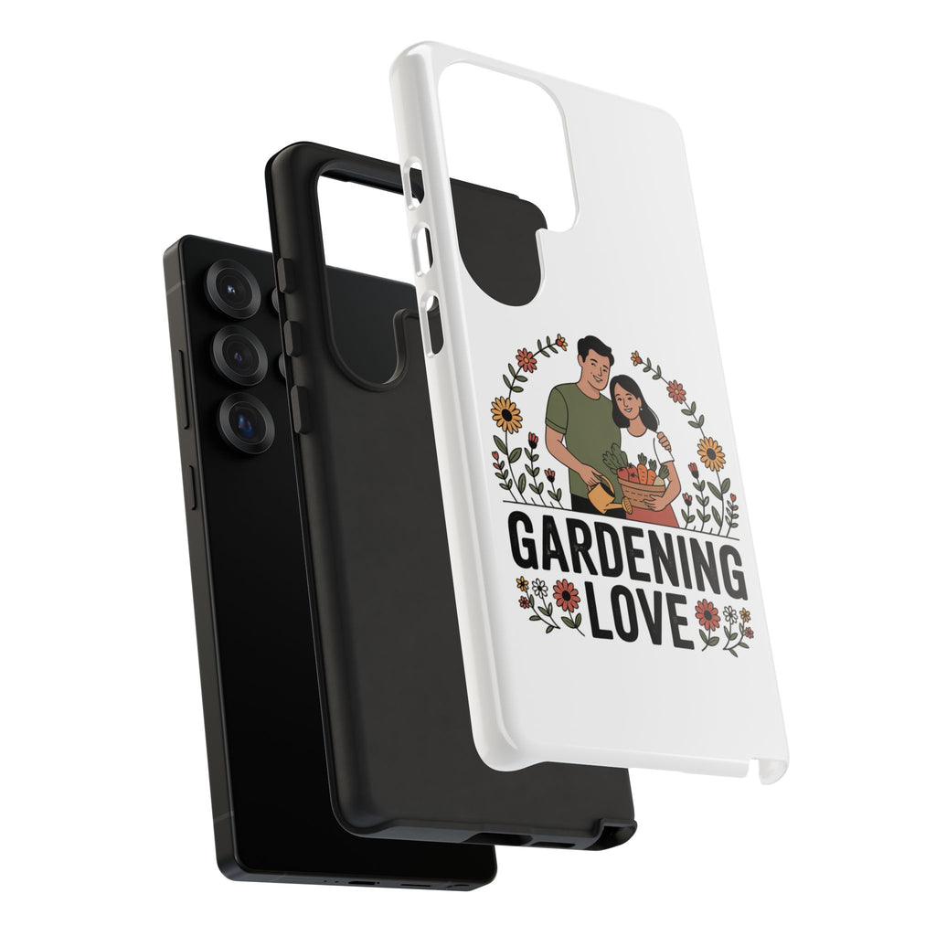 Gardening Love Phone Case — Floral Couple Protective Phone Cover