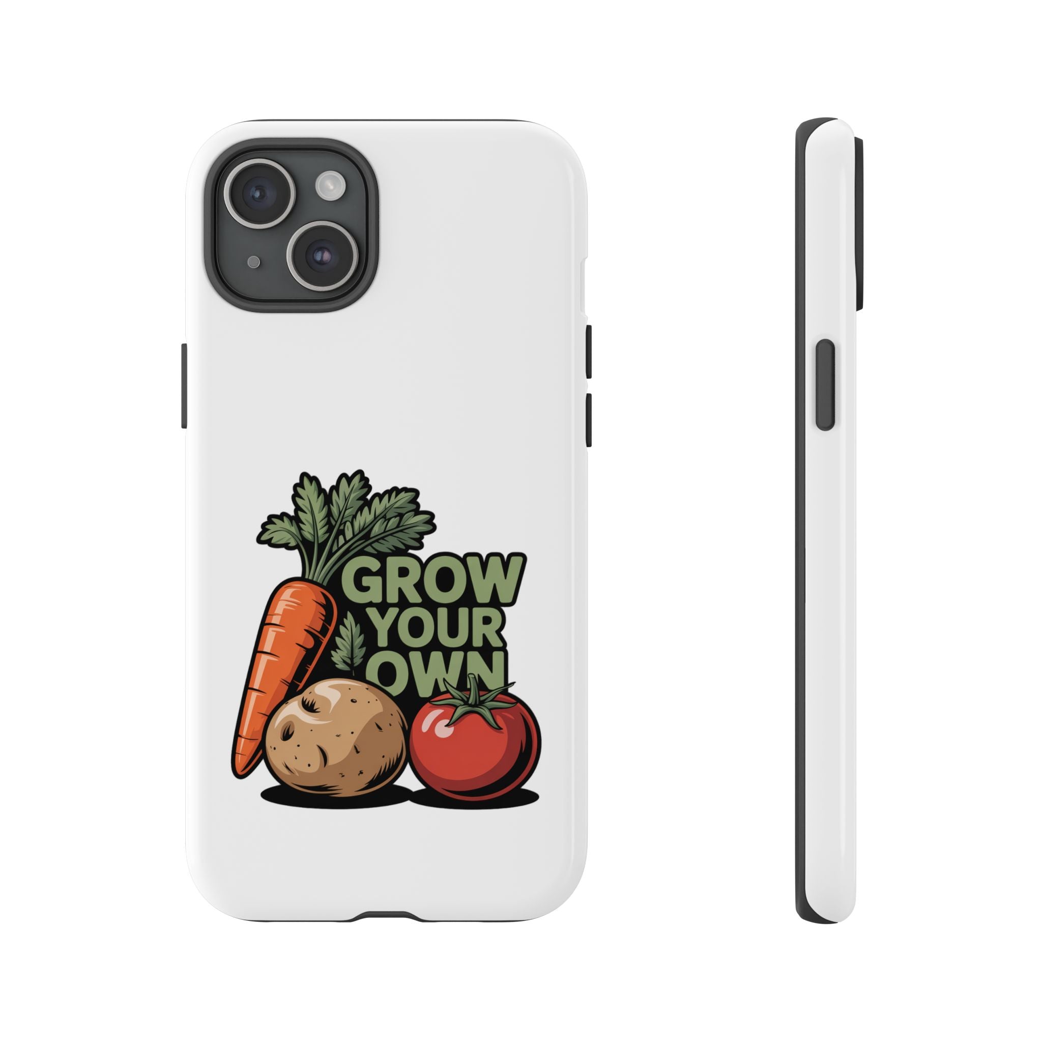 Grow Your Own Vegetables Phone Case — Gardening Carrot Potato Tomato Design