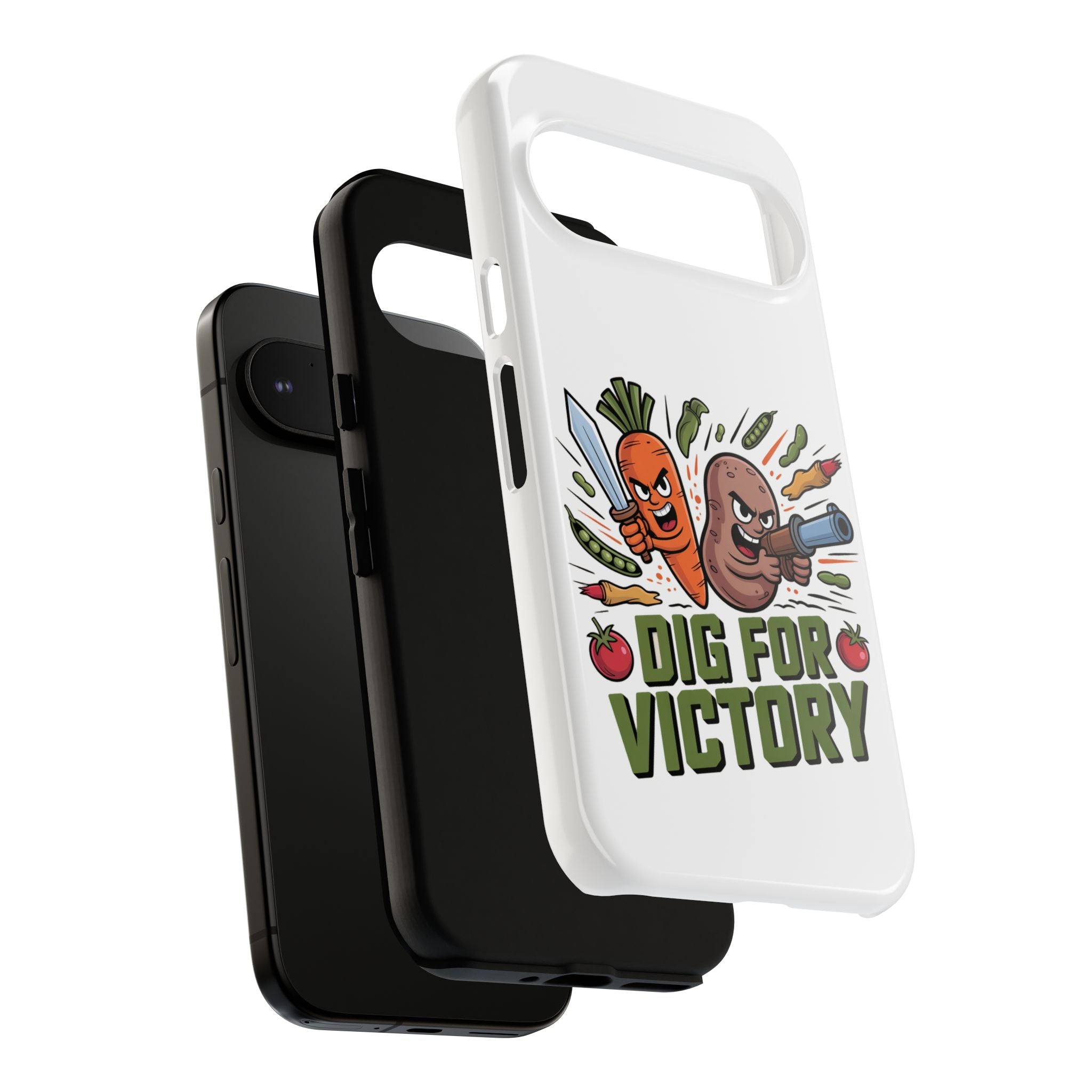 Phone Case — 'Dig For Victory' Veggie Combat Garden Design