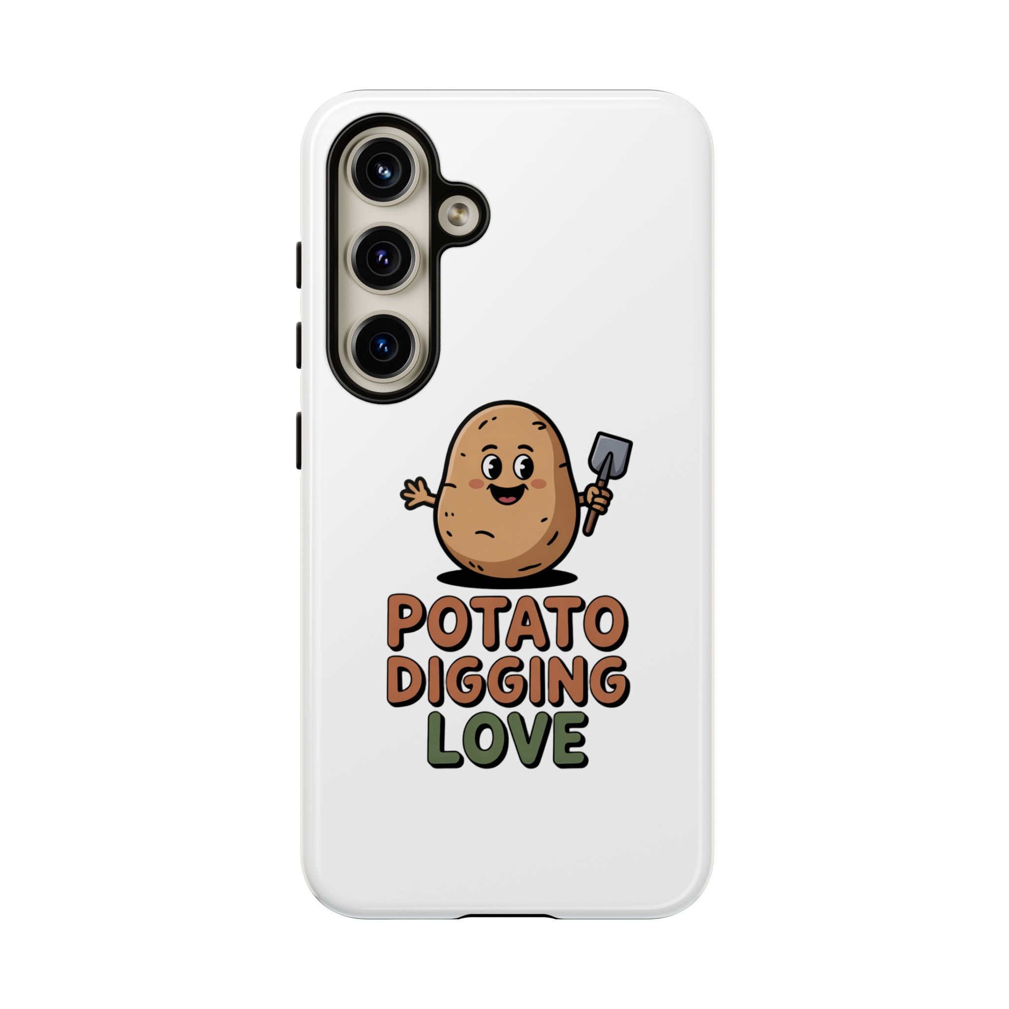 Phone Case — "Potato Digging Love" Cute Gardening Cartoon Protective Cover