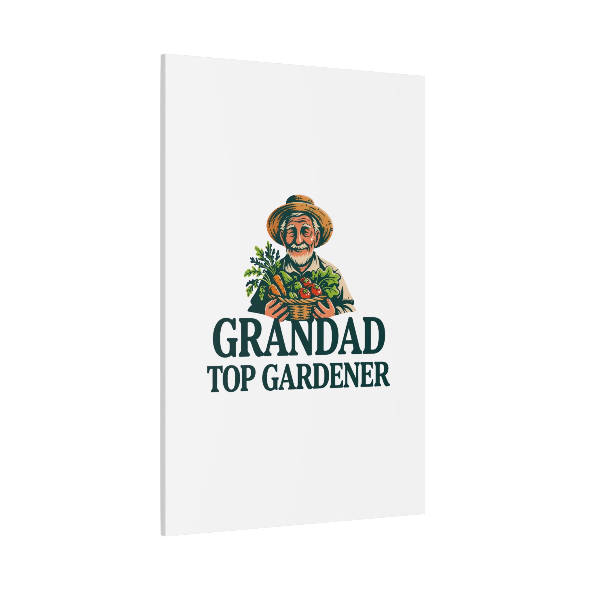 Grandad Top Gardener Canvas – Stretched Matte Wall Art
