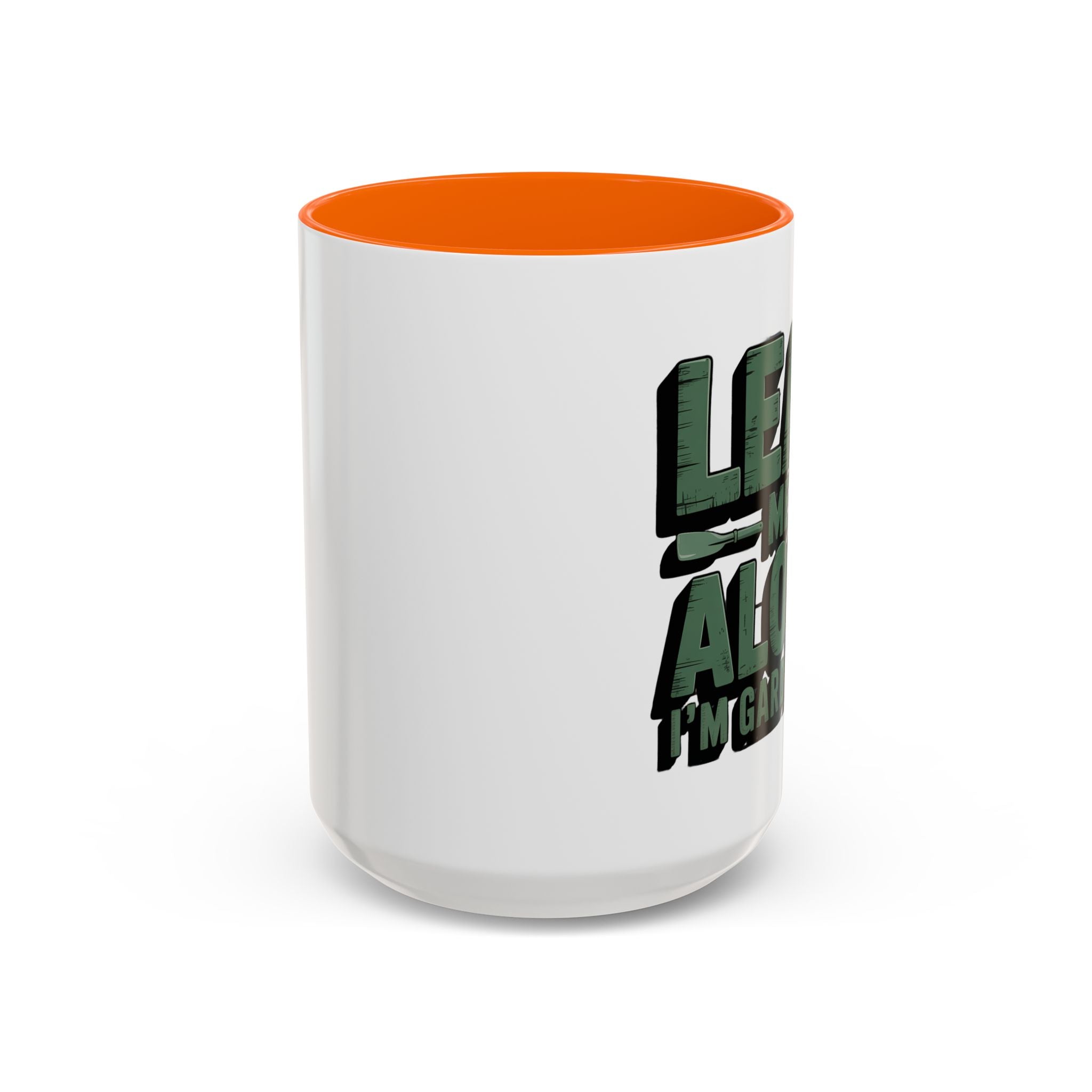Gardening Mug — "Leaf Me Alone, I’m Gardening" Accent Coffee Cup