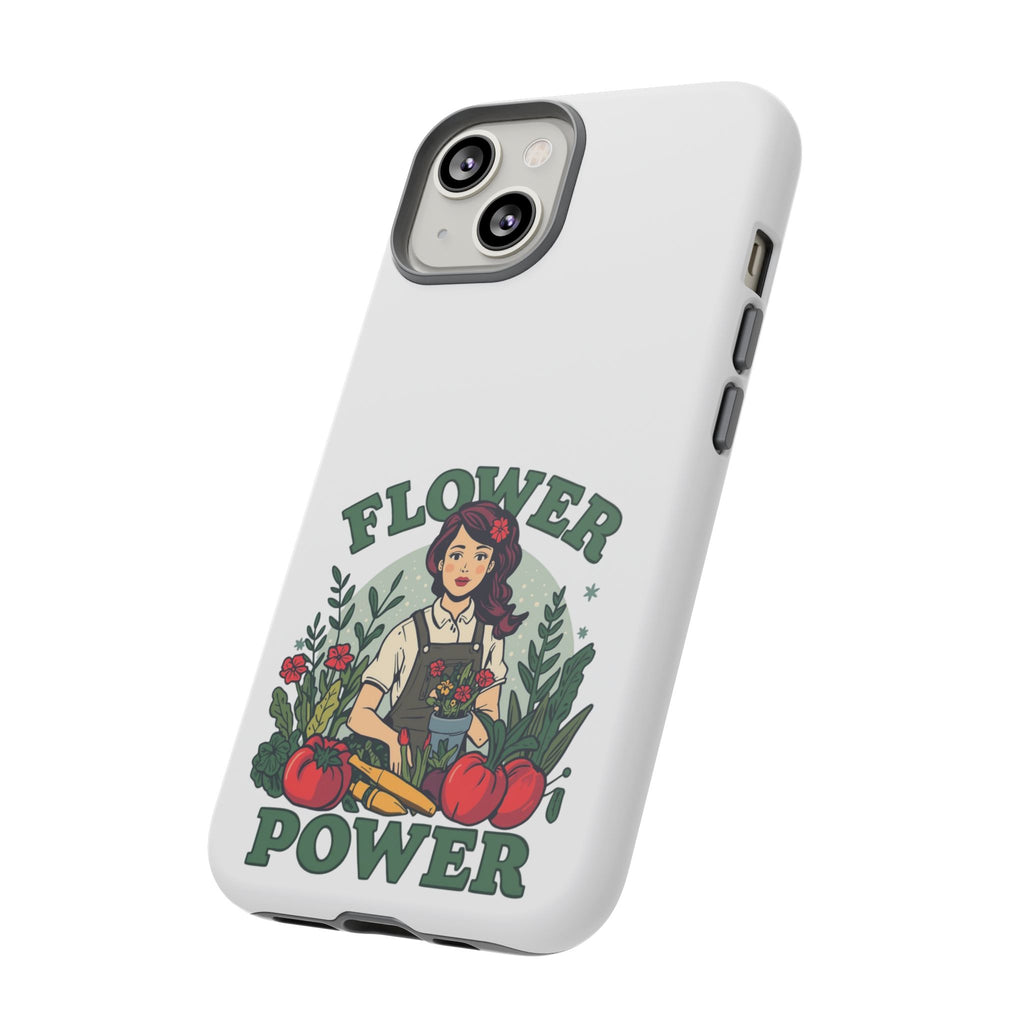 Phone Case - 'Flower Power' Retro Gardener Floral Protective Case