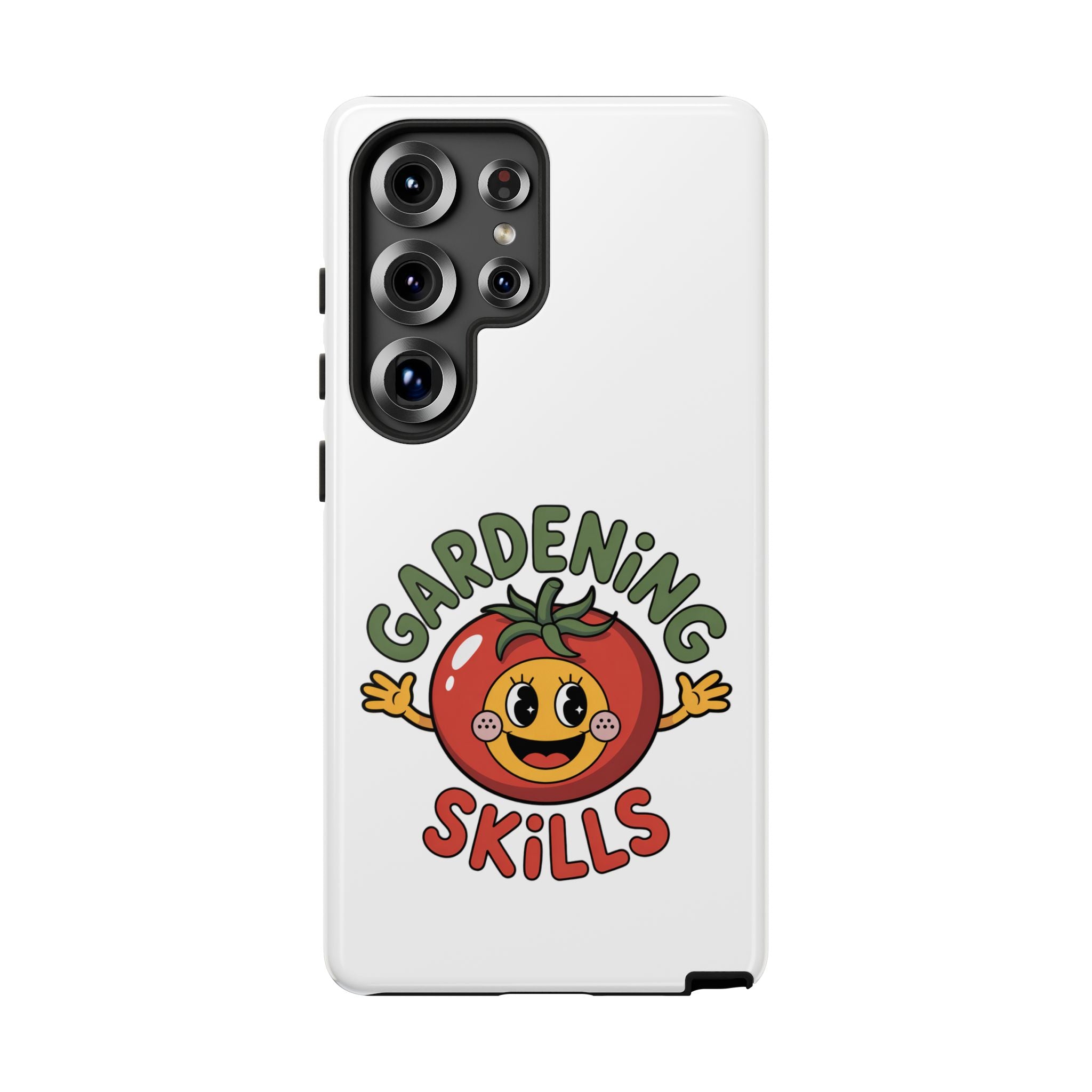 Gardening Skills Phone Case — Cute Tomato Plant Lover Protective Cover