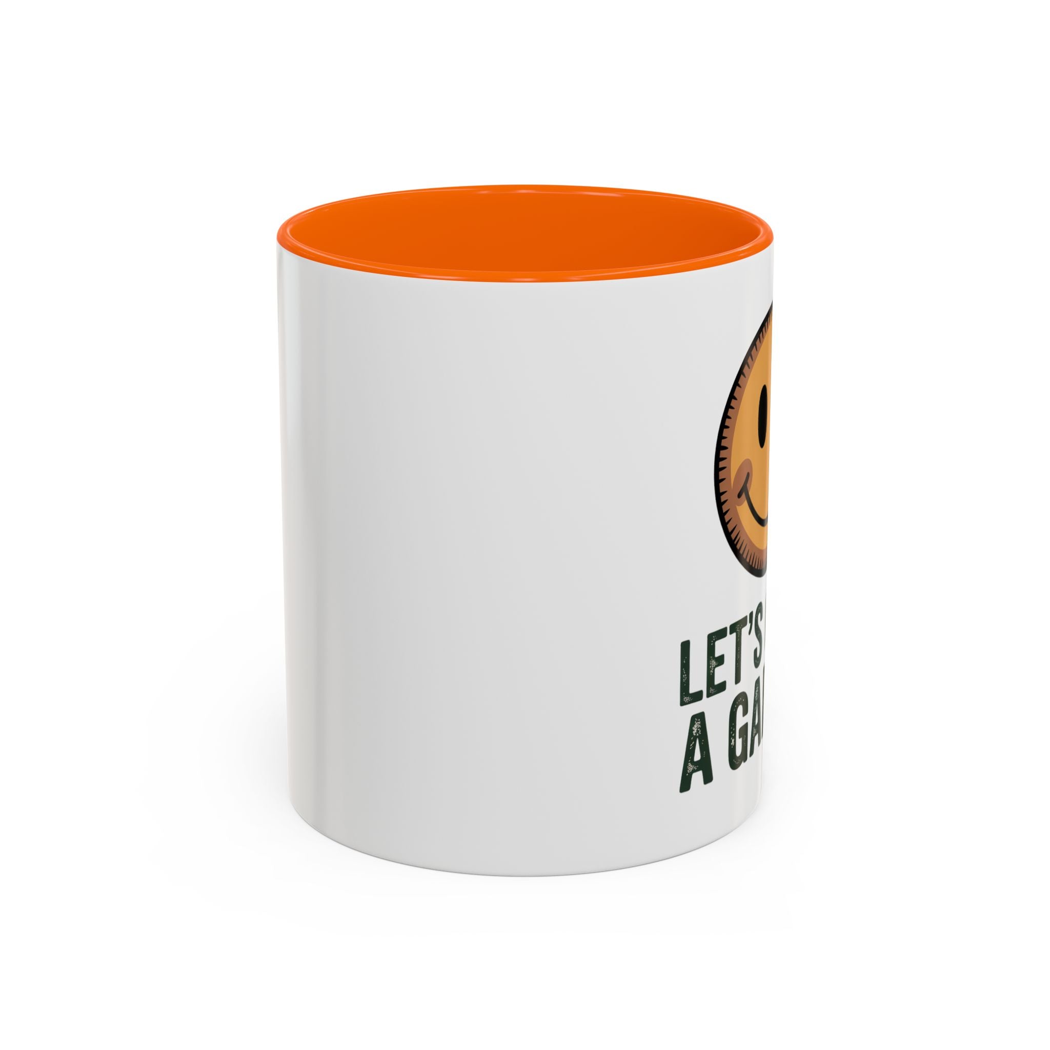Let’s Grow a Garden Accent Coffee Mug — Smiley Seed Patch Design (11/15oz)