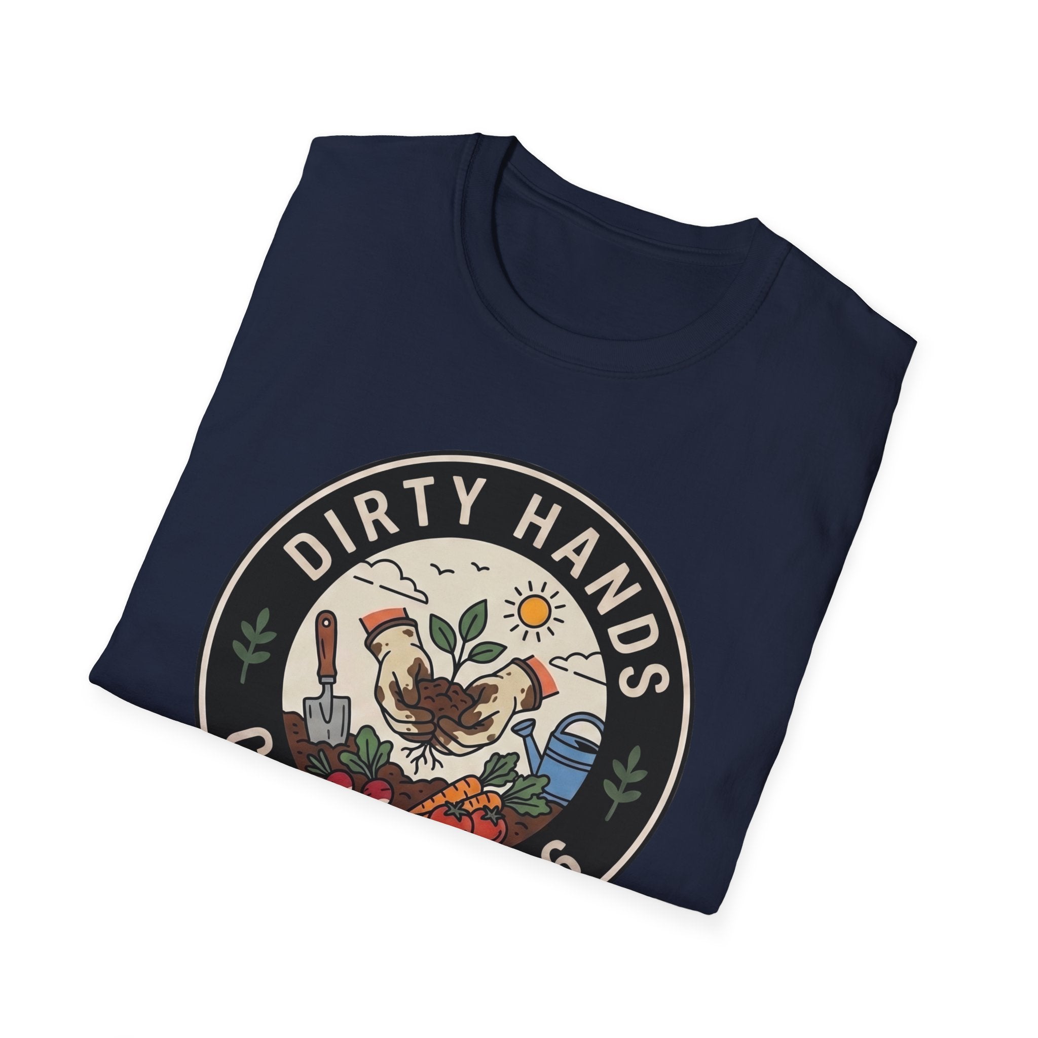 Dirty Hands Club T-Shirt — Gardening Patch Tee (Est. 2026)