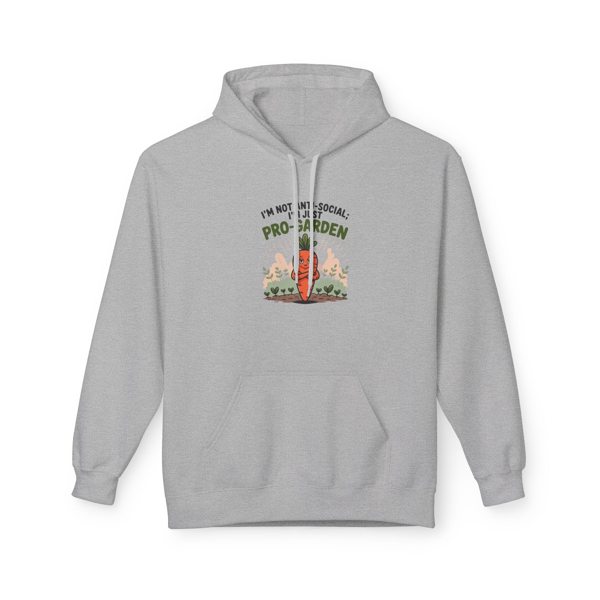 Gardener Hoodie - "I'm Not Anti-Social, I'm Pro-Garden" Cozy Plant Lover Sweatshirt