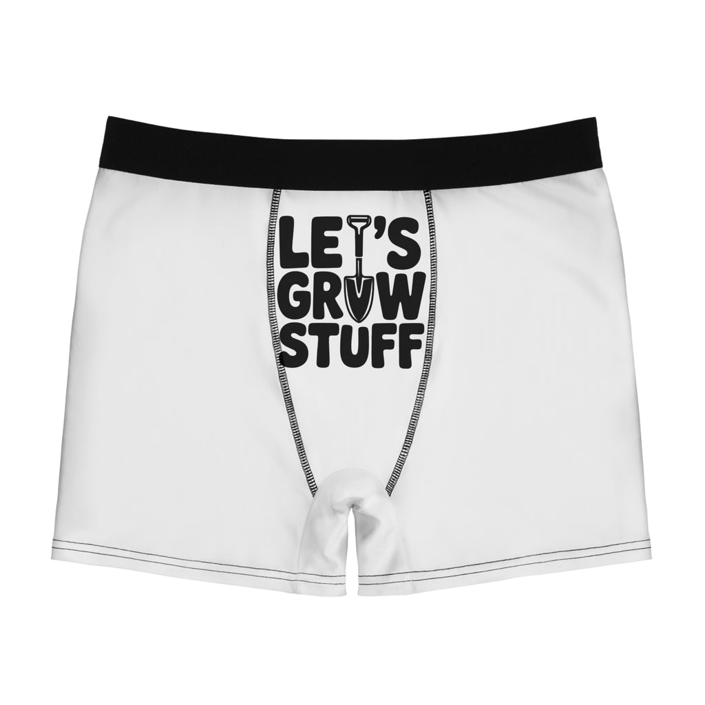 Let's Grow Stuff Boxer Briefs - Gardening Graphic Men's Underwear
