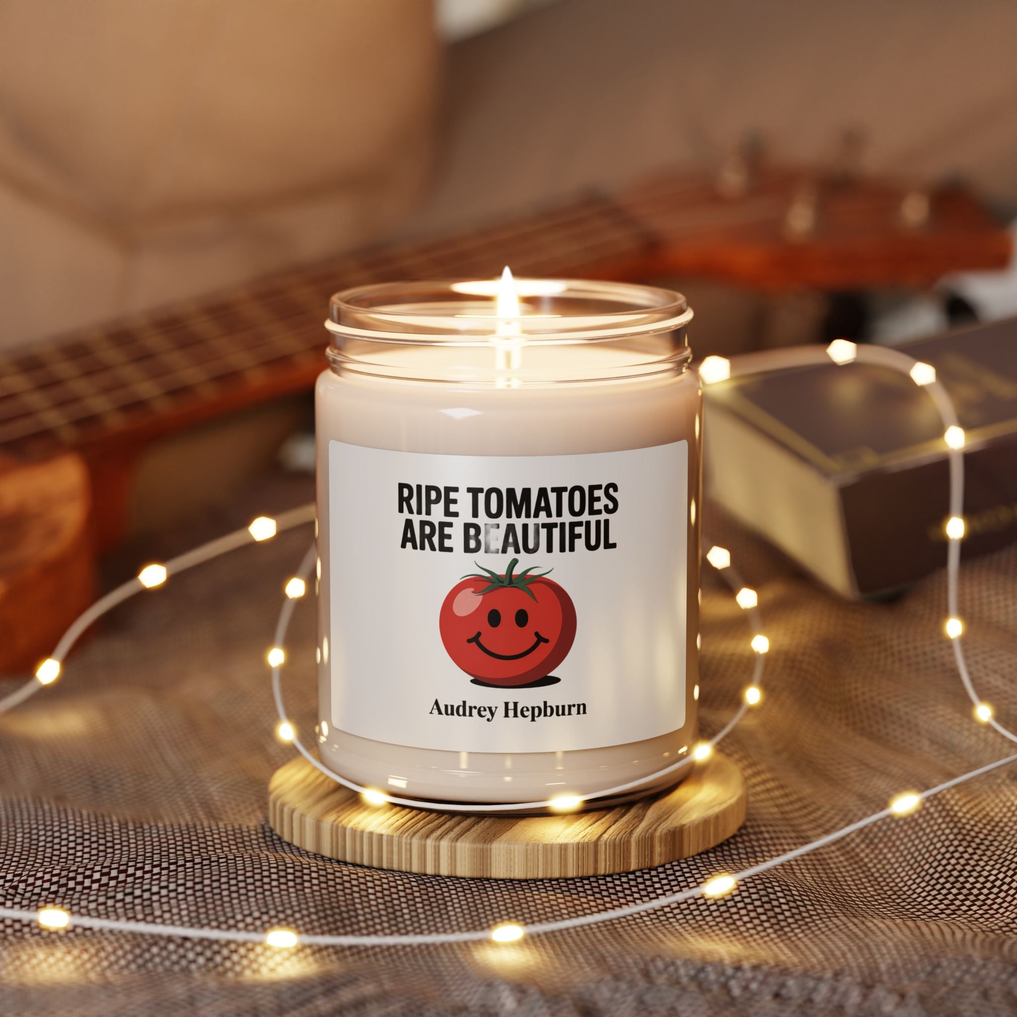 Soy Candle — "Ripe Tomatoes Are Beautiful" Scented Jar (9oz)