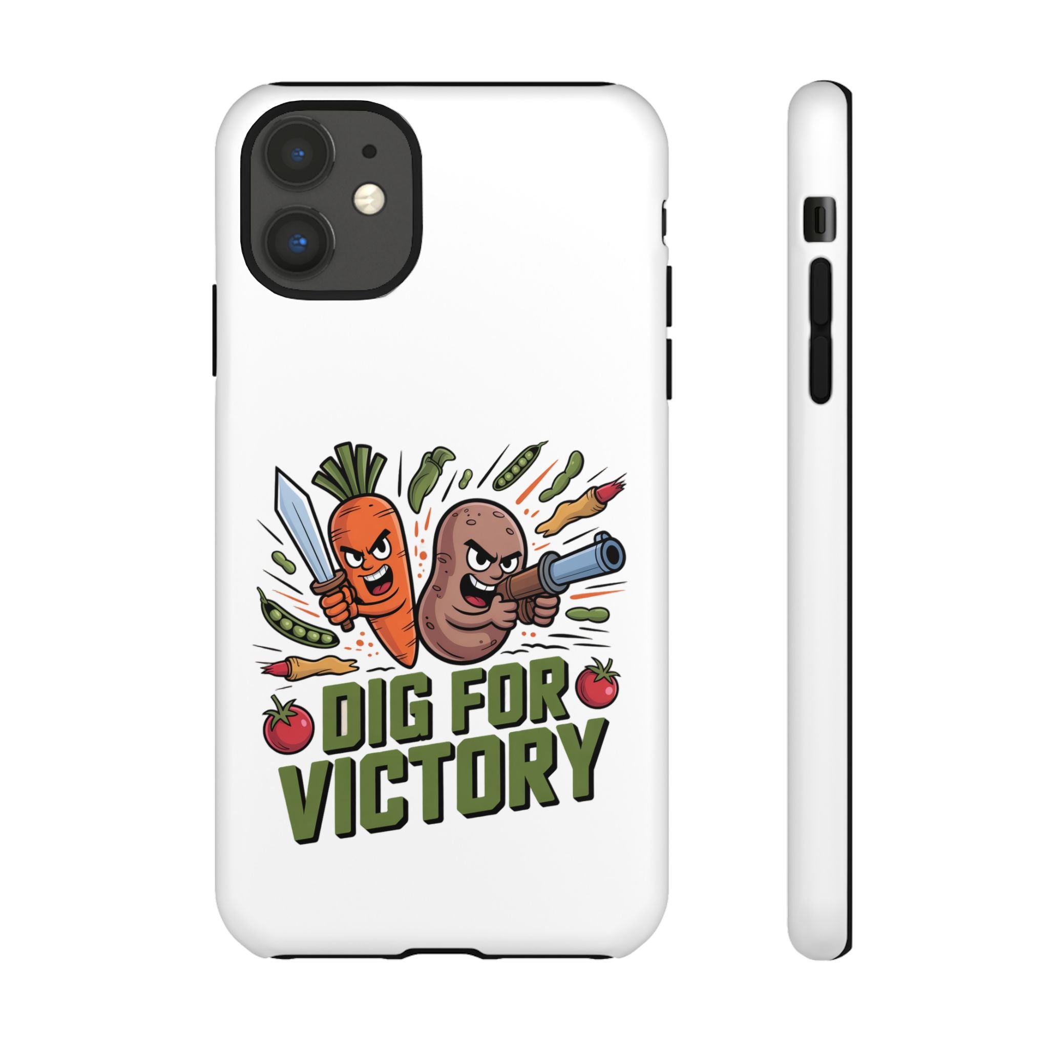 Phone Case — 'Dig For Victory' Veggie Combat Garden Design