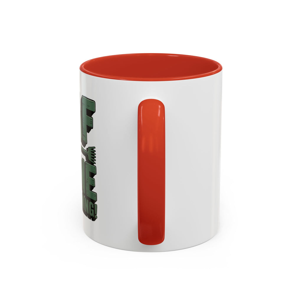 Gardening Mug — "Leaf Me Alone, I’m Gardening" Accent Coffee Cup