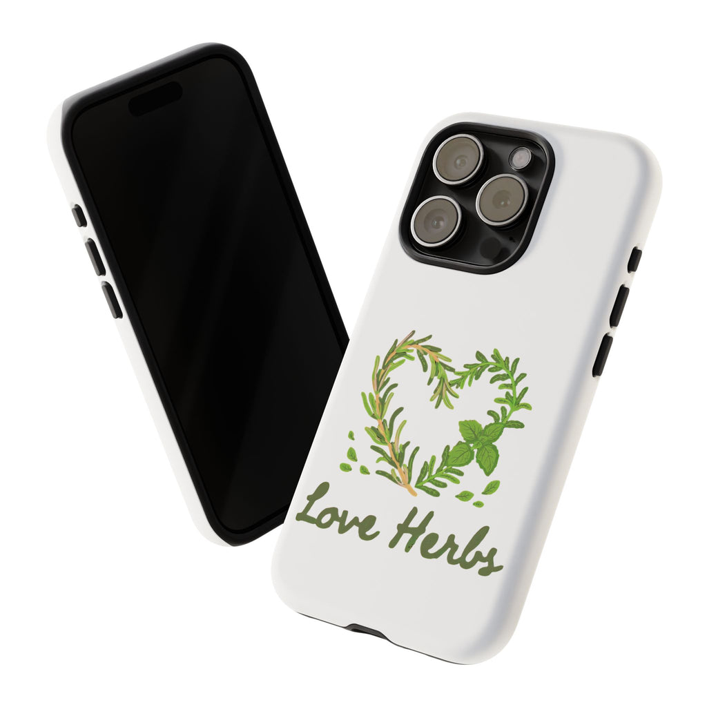 Herb Heart Phone Case - "Love Herbs" Botanical iPhone Cover