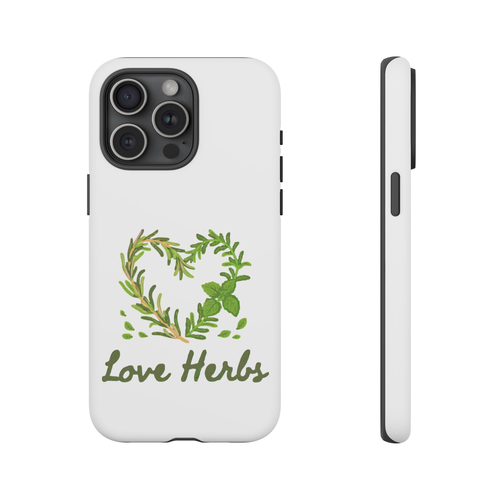 Herb Heart Phone Case - "Love Herbs" Botanical iPhone Cover