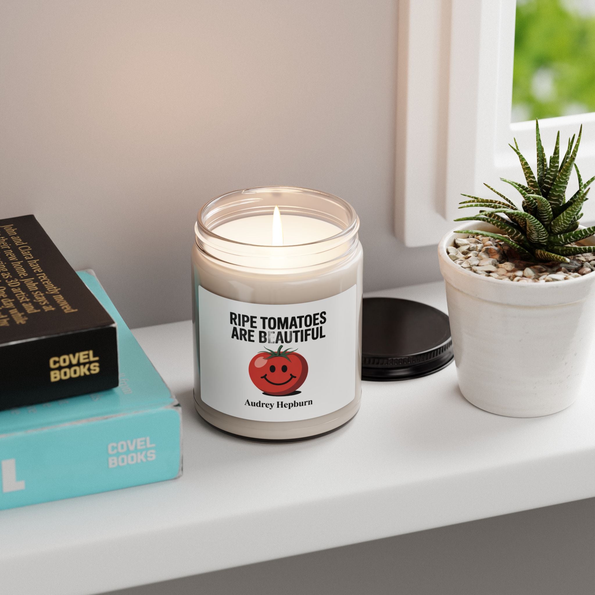 Soy Candle — "Ripe Tomatoes Are Beautiful" Scented Jar (9oz)