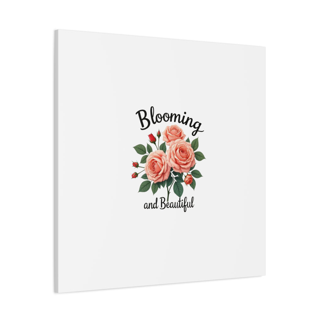 Blooming and Beautiful Rose Bouquet Canvas Wall Art