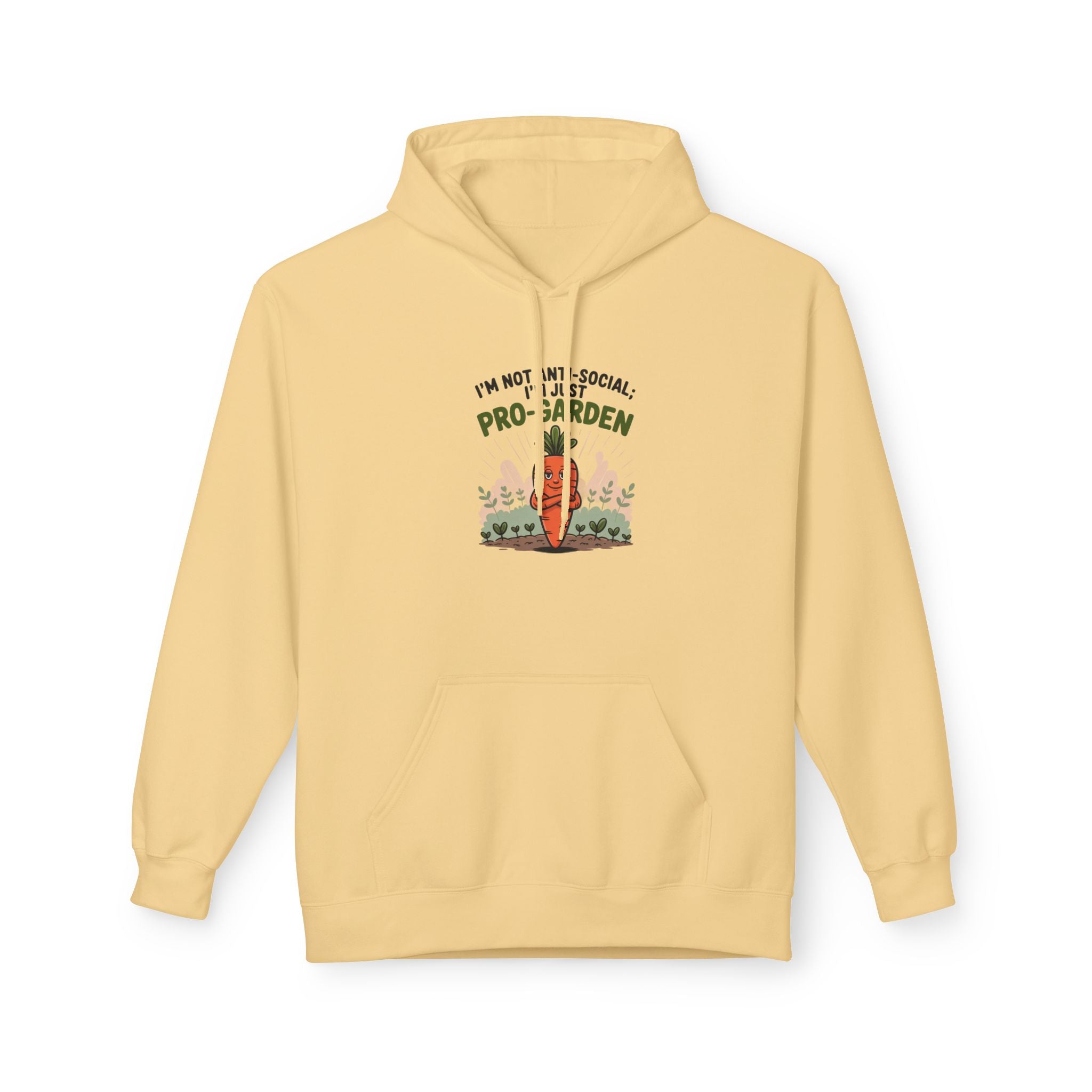 Gardener Hoodie - "I'm Not Anti-Social, I'm Pro-Garden" Cozy Plant Lover Sweatshirt