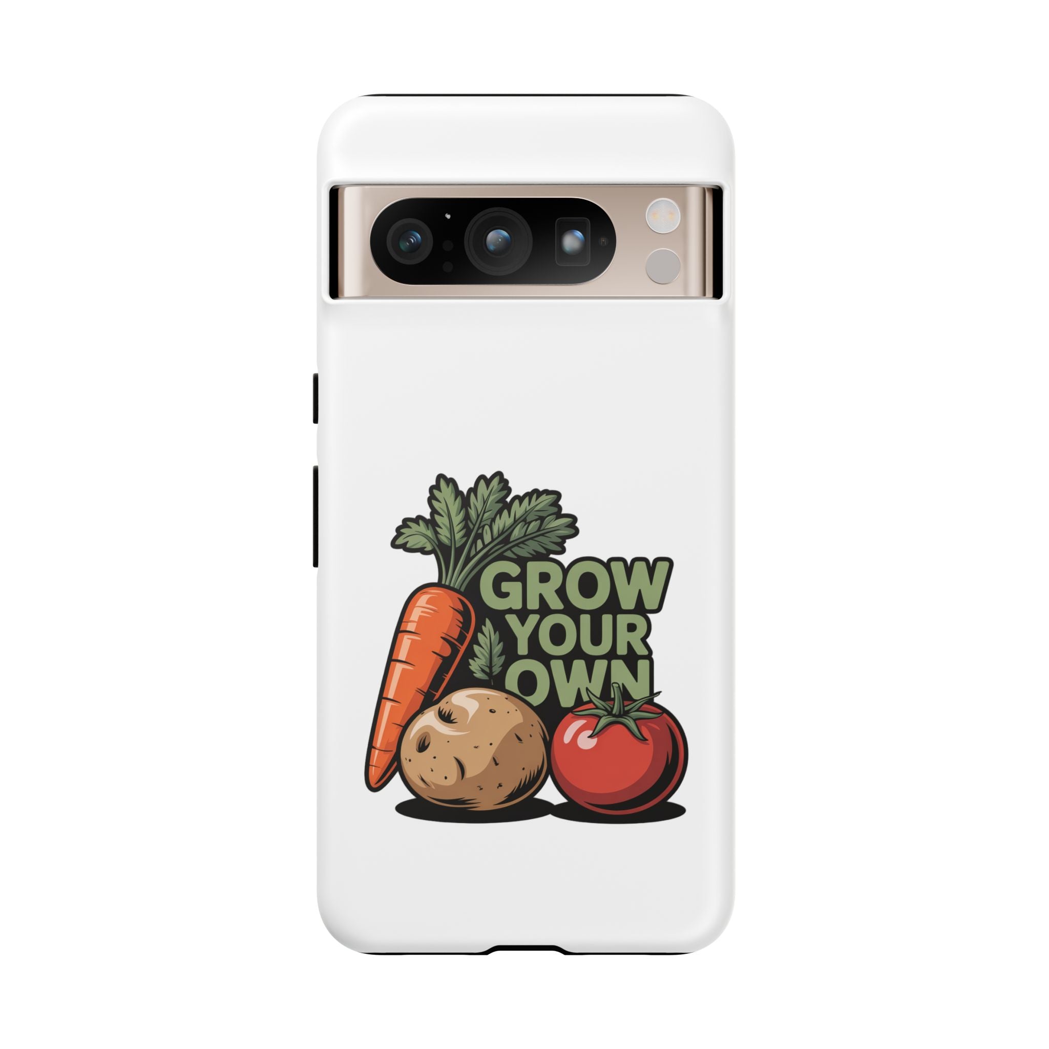 Grow Your Own Vegetables Phone Case — Gardening Carrot Potato Tomato Design