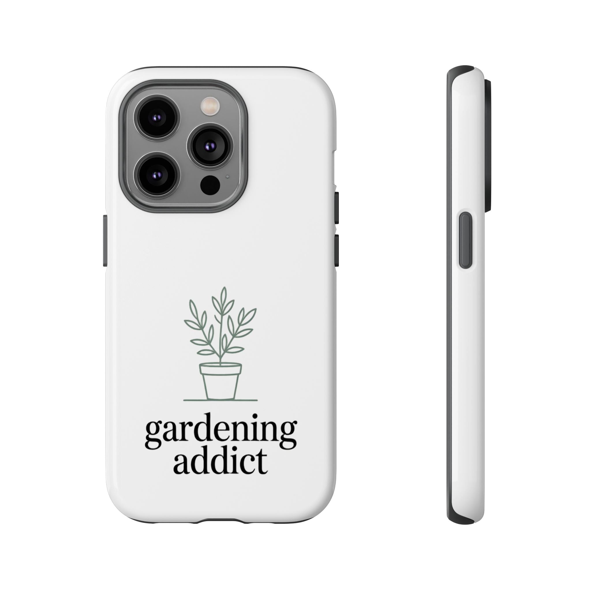 Phone Case — 'gardening addict' Minimal Plant Design