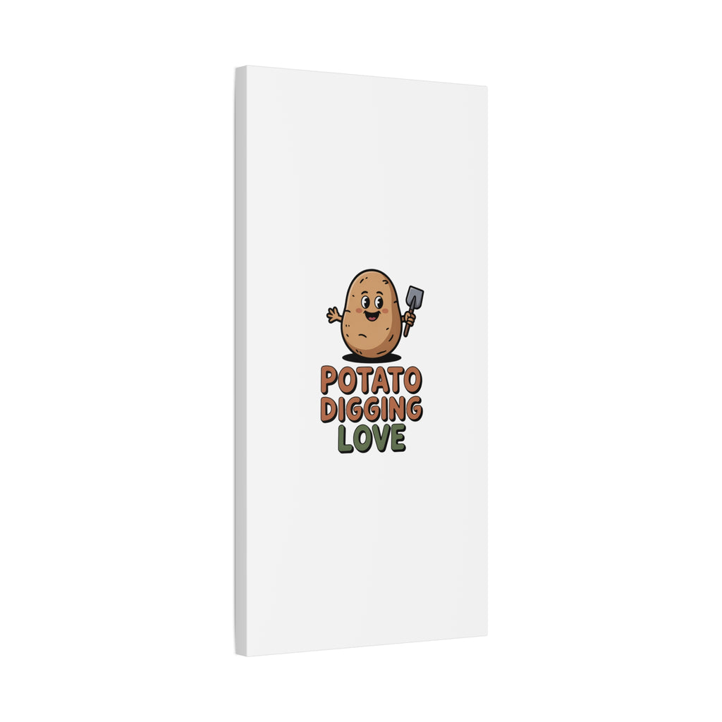 Potato Digging Love Canvas Print