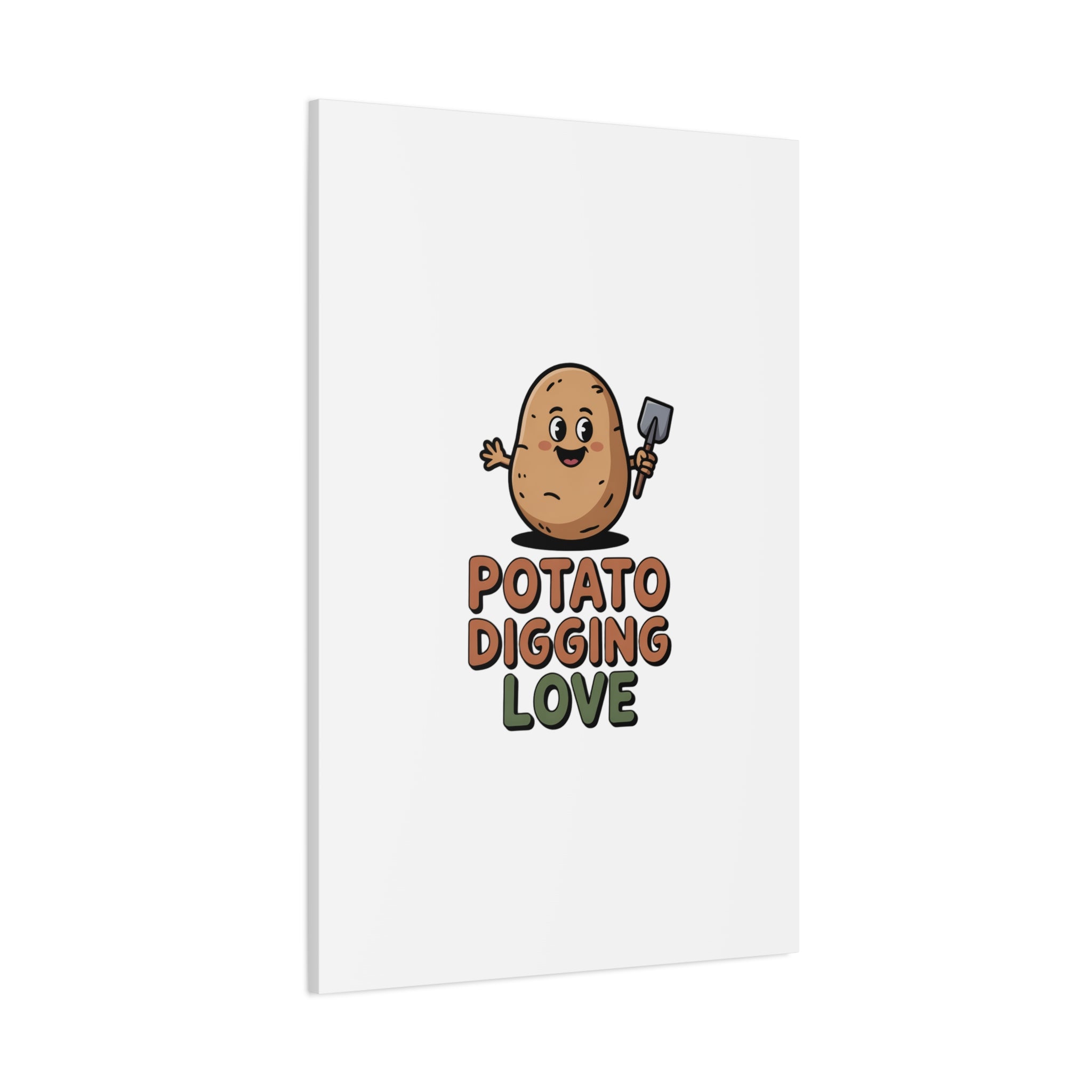 Potato Digging Love Canvas Print