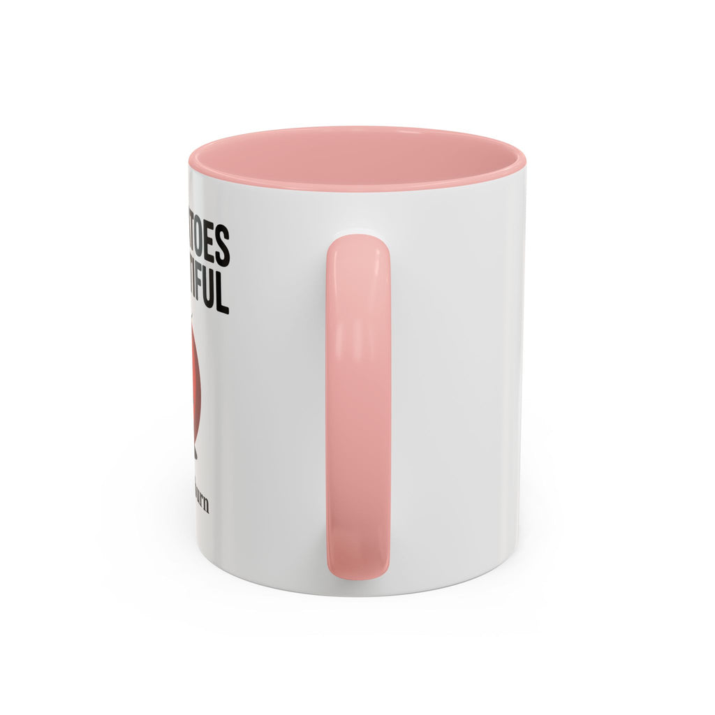 Accent Coffee Mug — "Ripe Tomatoes Are Beautiful" Audrey Hepburn Quote Mug