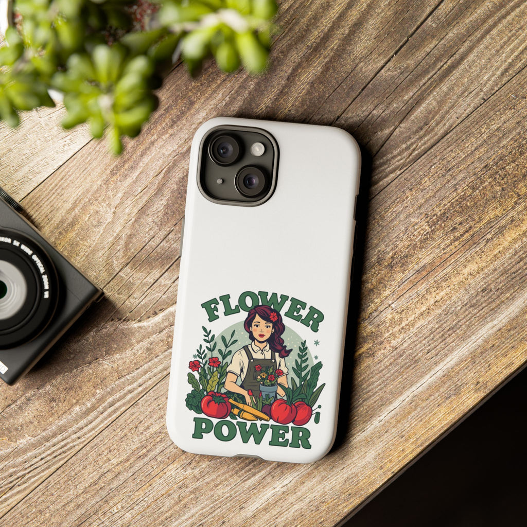 Phone Case - 'Flower Power' Retro Gardener Floral Protective Case