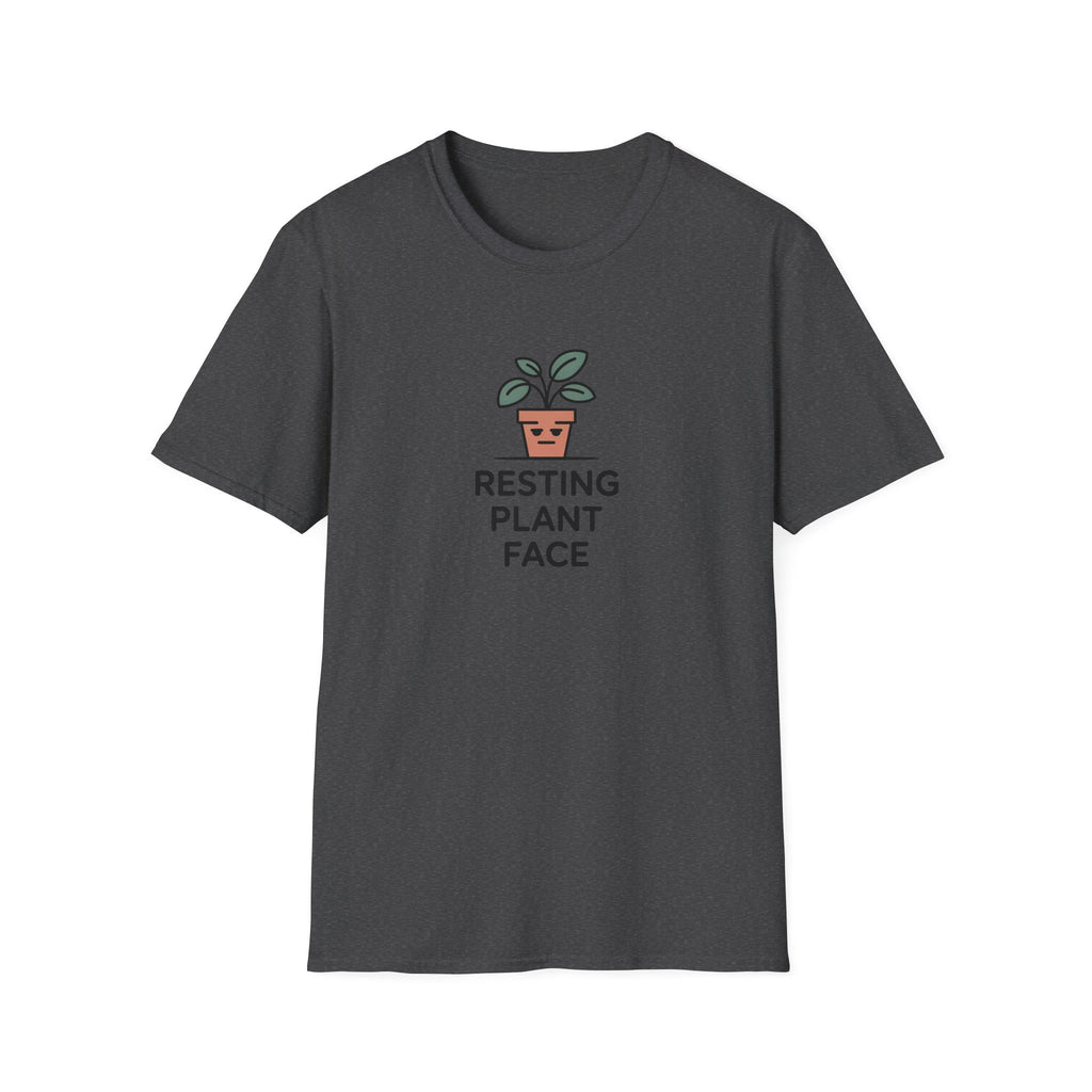 Resting Plant Face T-Shirt — Cute Plant Lover Graphic Tee