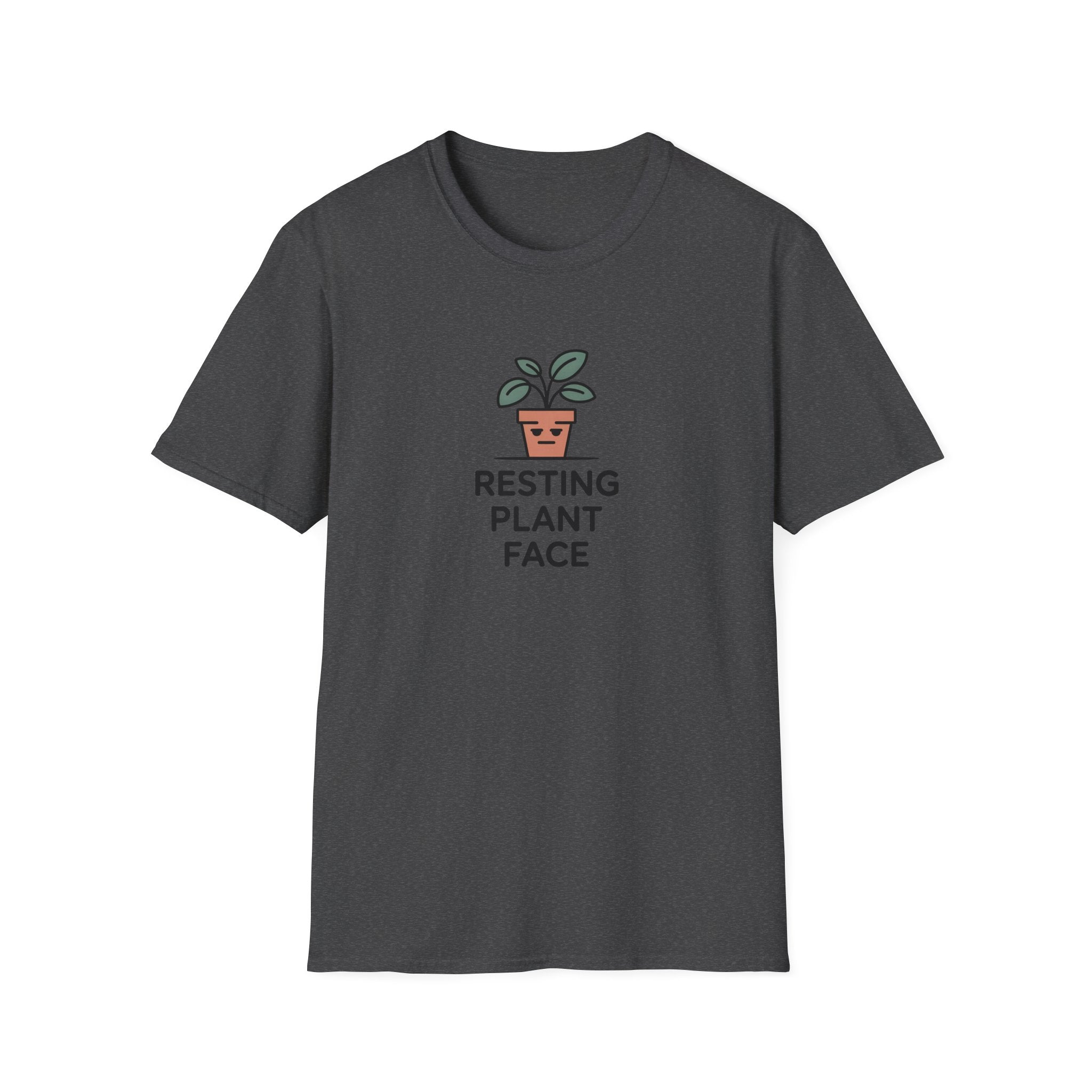 Resting Plant Face T-Shirt — Cute Plant Lover Graphic Tee