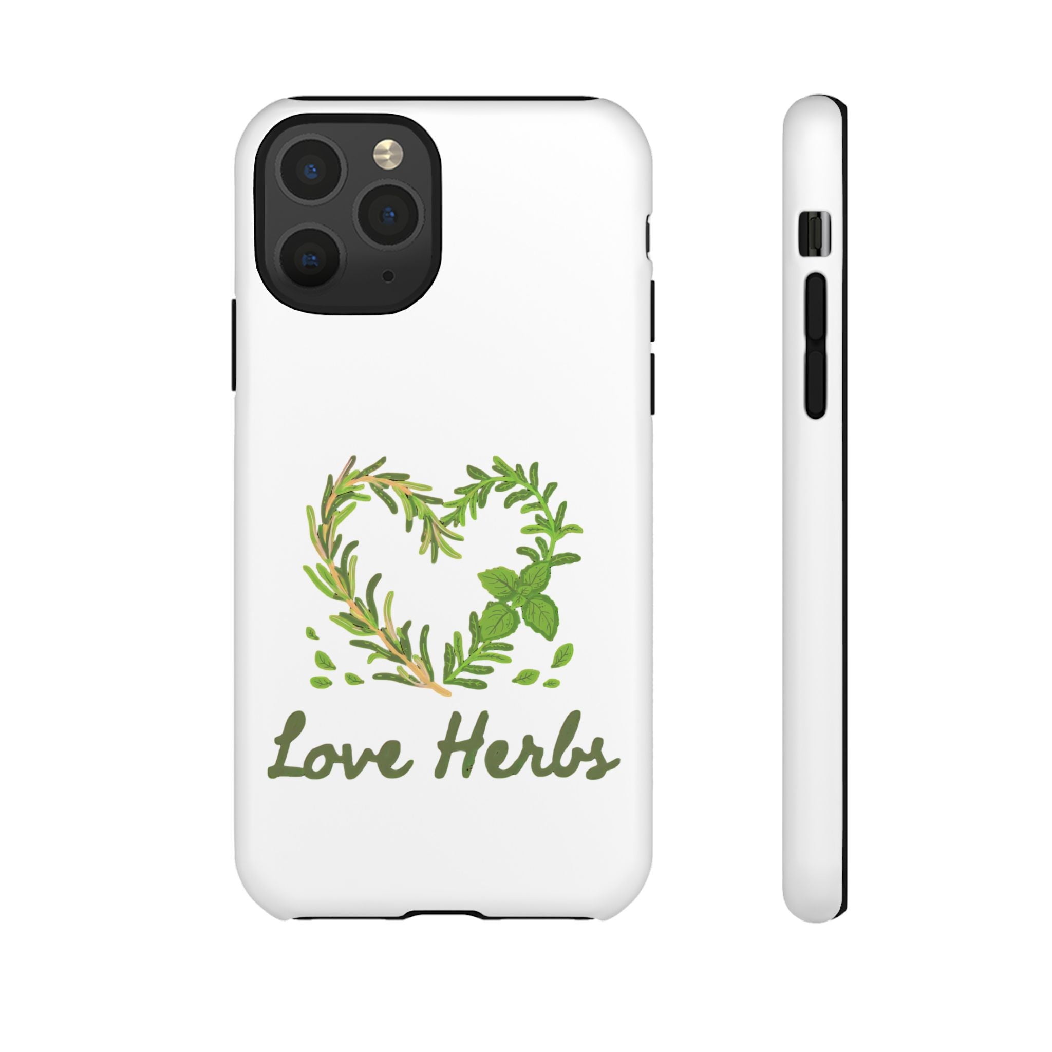 Herb Heart Phone Case - "Love Herbs" Botanical iPhone Cover