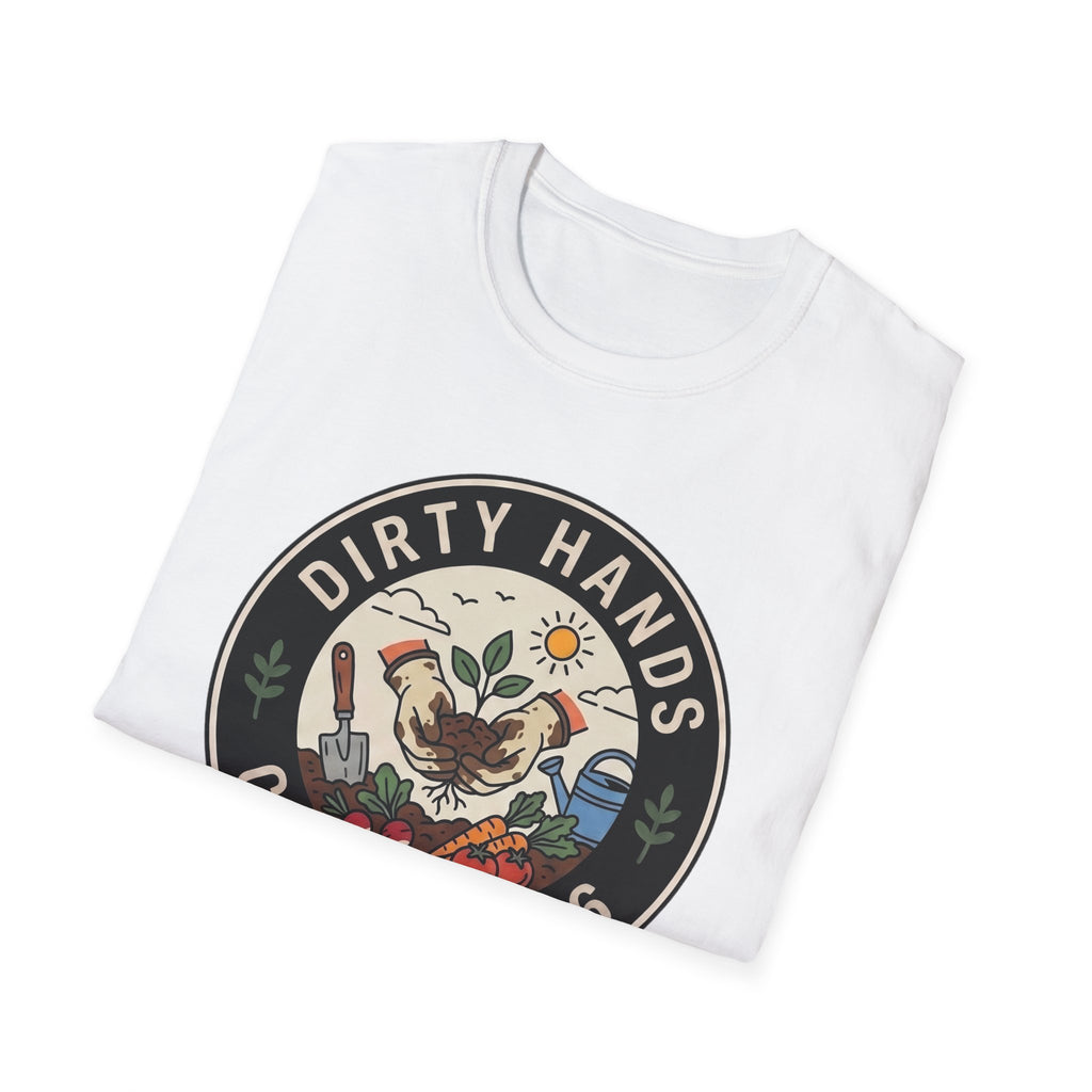Dirty Hands Club T-Shirt — Gardening Patch Tee (Est. 2026)