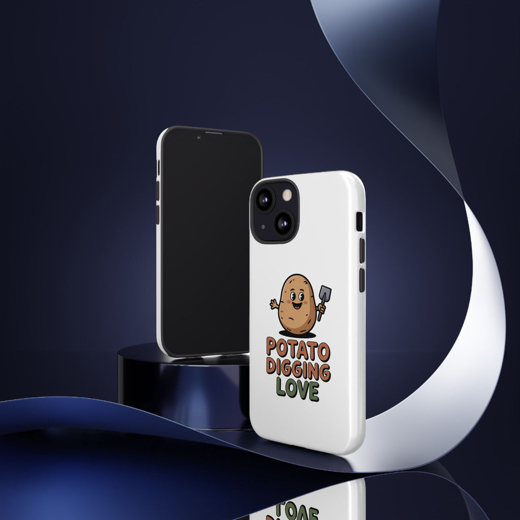 Phone Case — "Potato Digging Love" Cute Gardening Cartoon Protective Cover