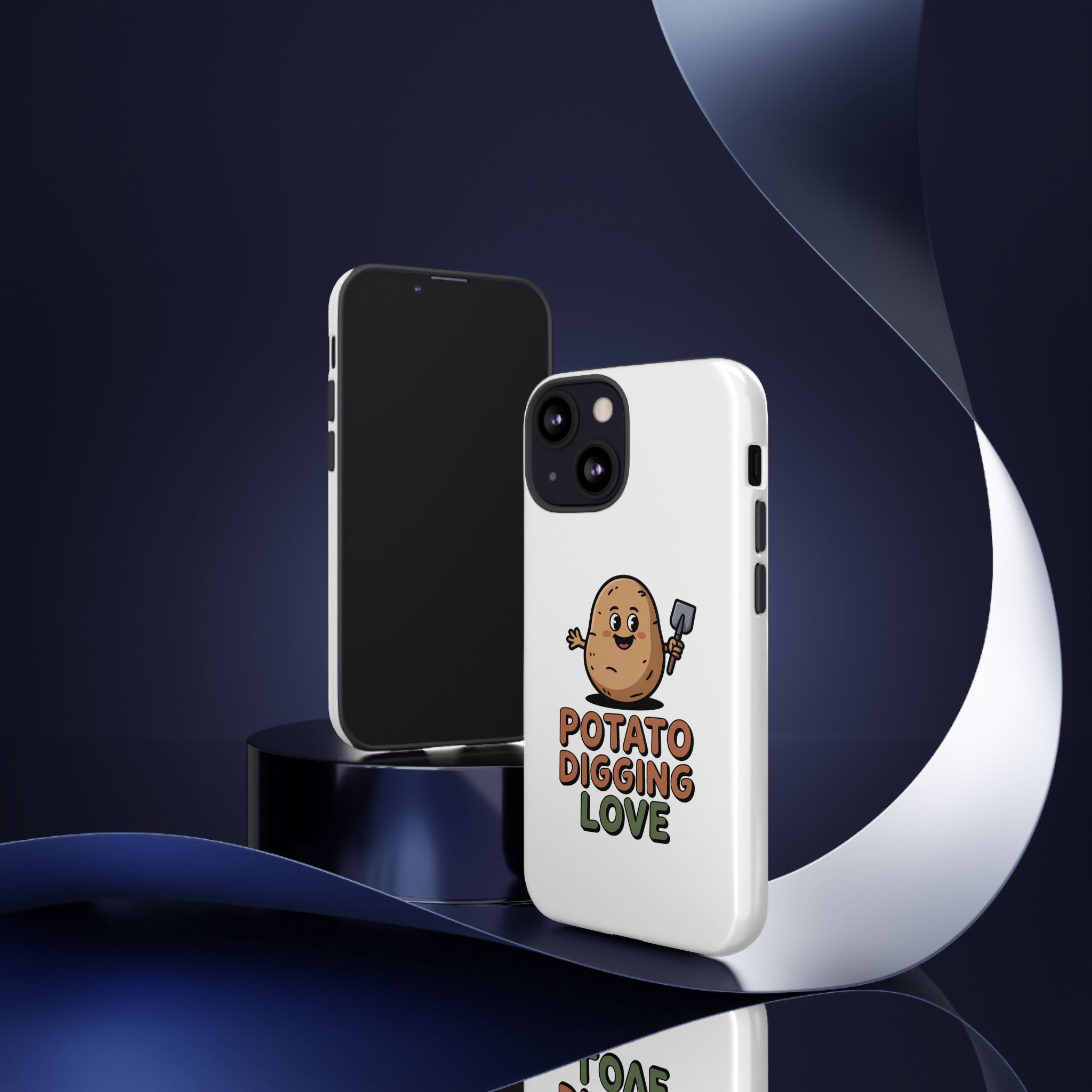 Phone Case — "Potato Digging Love" Cute Gardening Cartoon Protective Cover