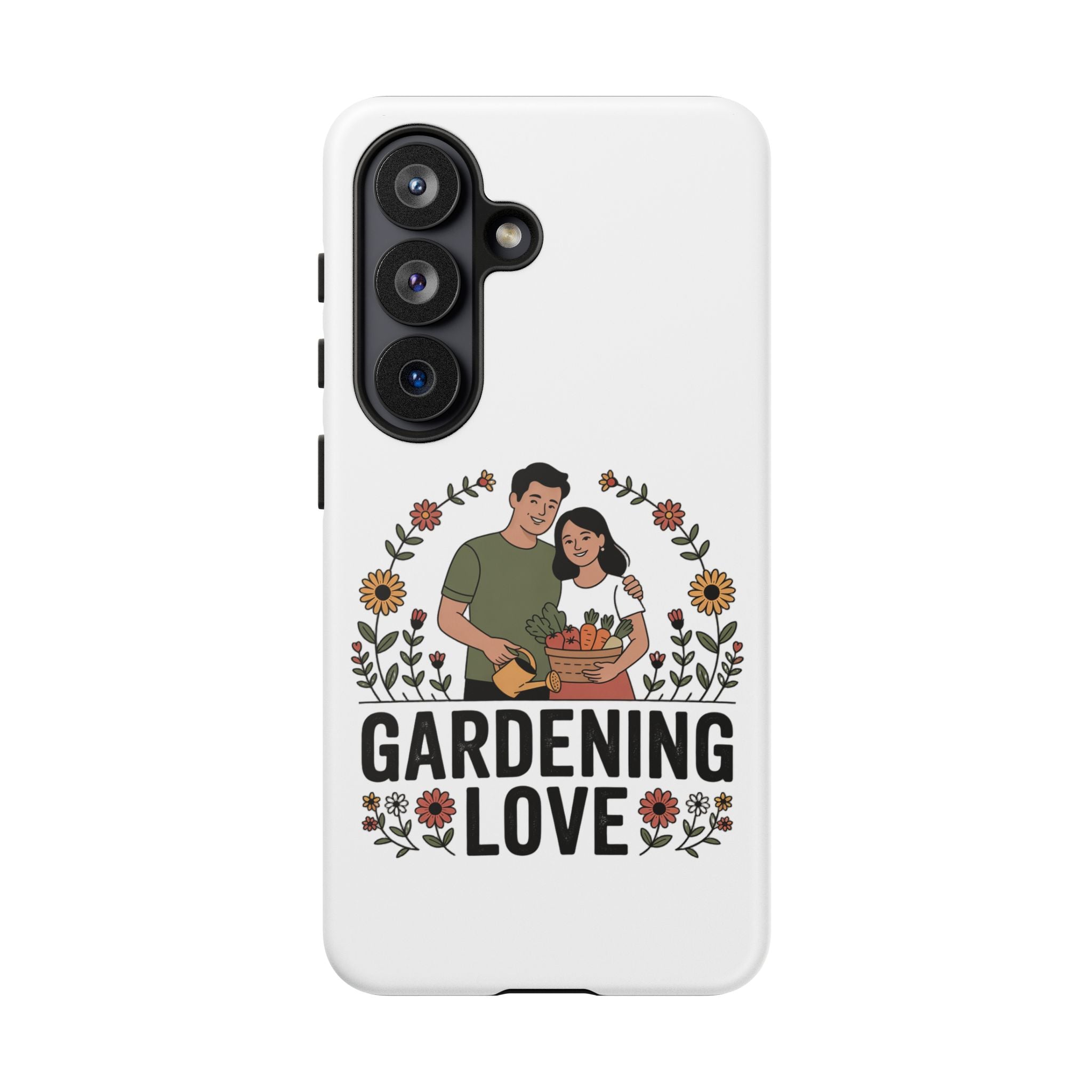 Gardening Love Phone Case — Floral Couple Protective Phone Cover