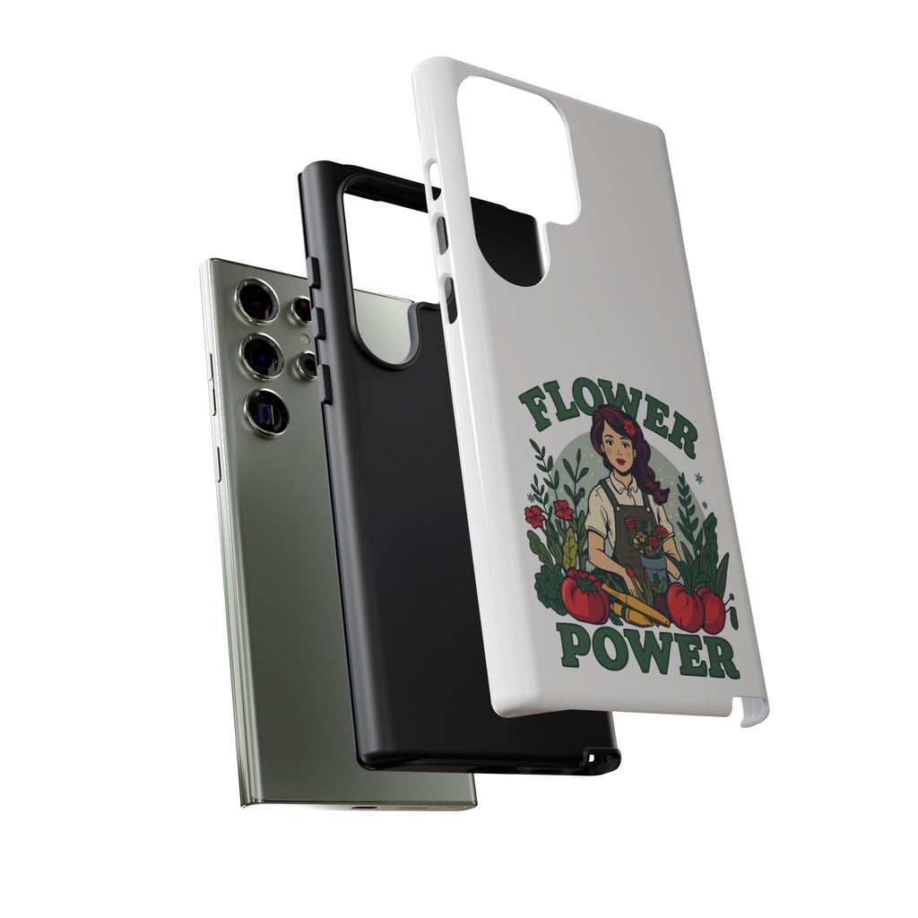 Phone Case - 'Flower Power' Retro Gardener Floral Protective Case