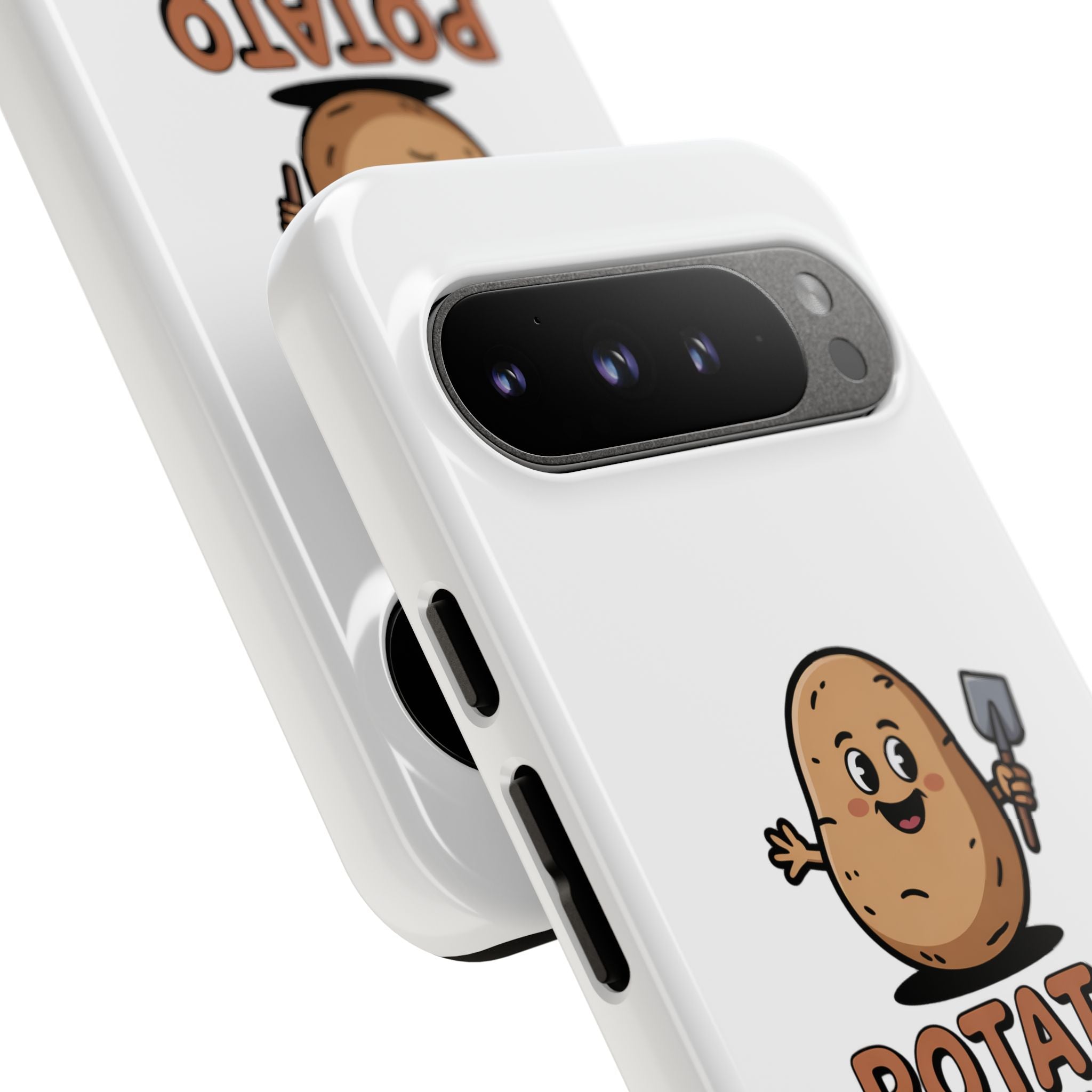 Phone Case — "Potato Digging Love" Cute Gardening Cartoon Protective Cover