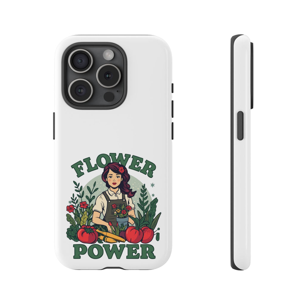 Phone Case - 'Flower Power' Retro Gardener Floral Protective Case