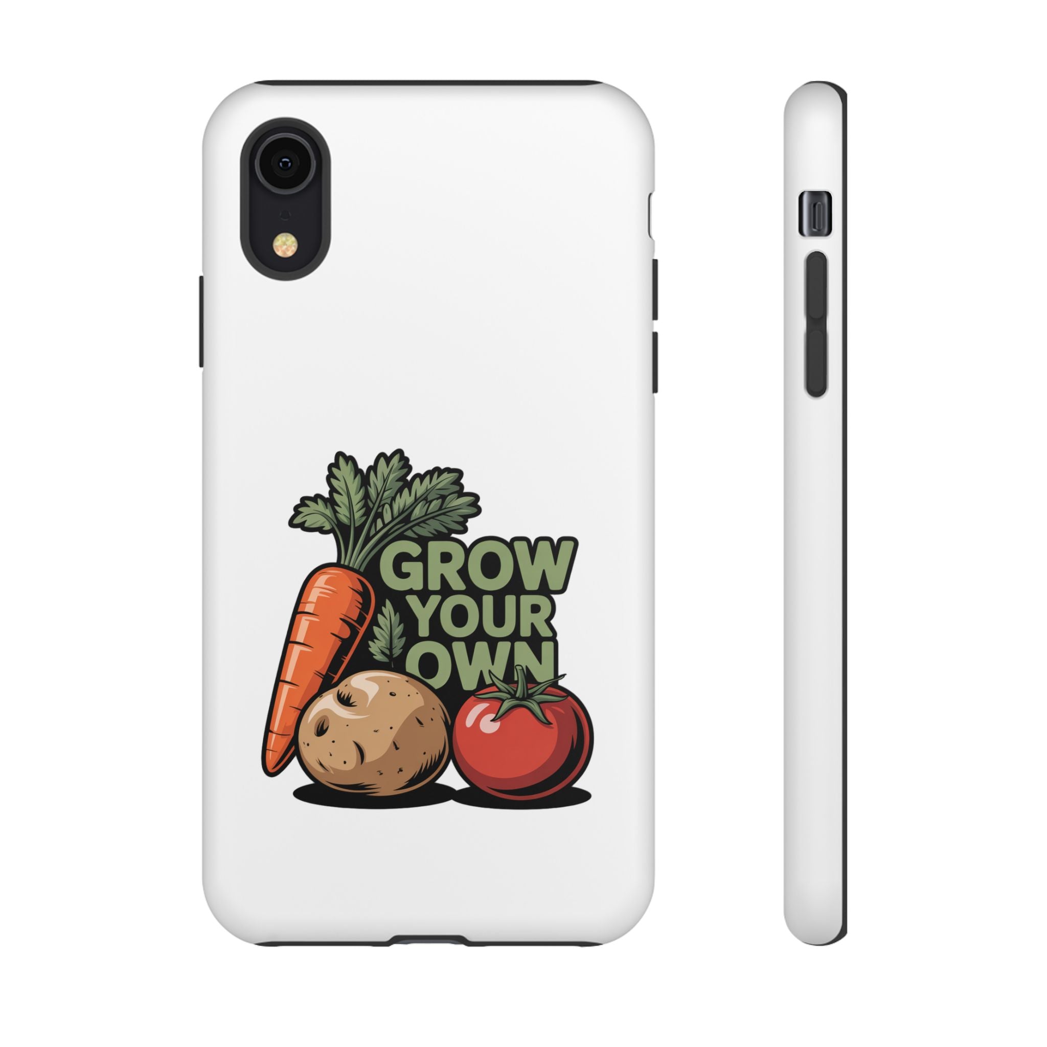 Grow Your Own Vegetables Phone Case — Gardening Carrot Potato Tomato Design